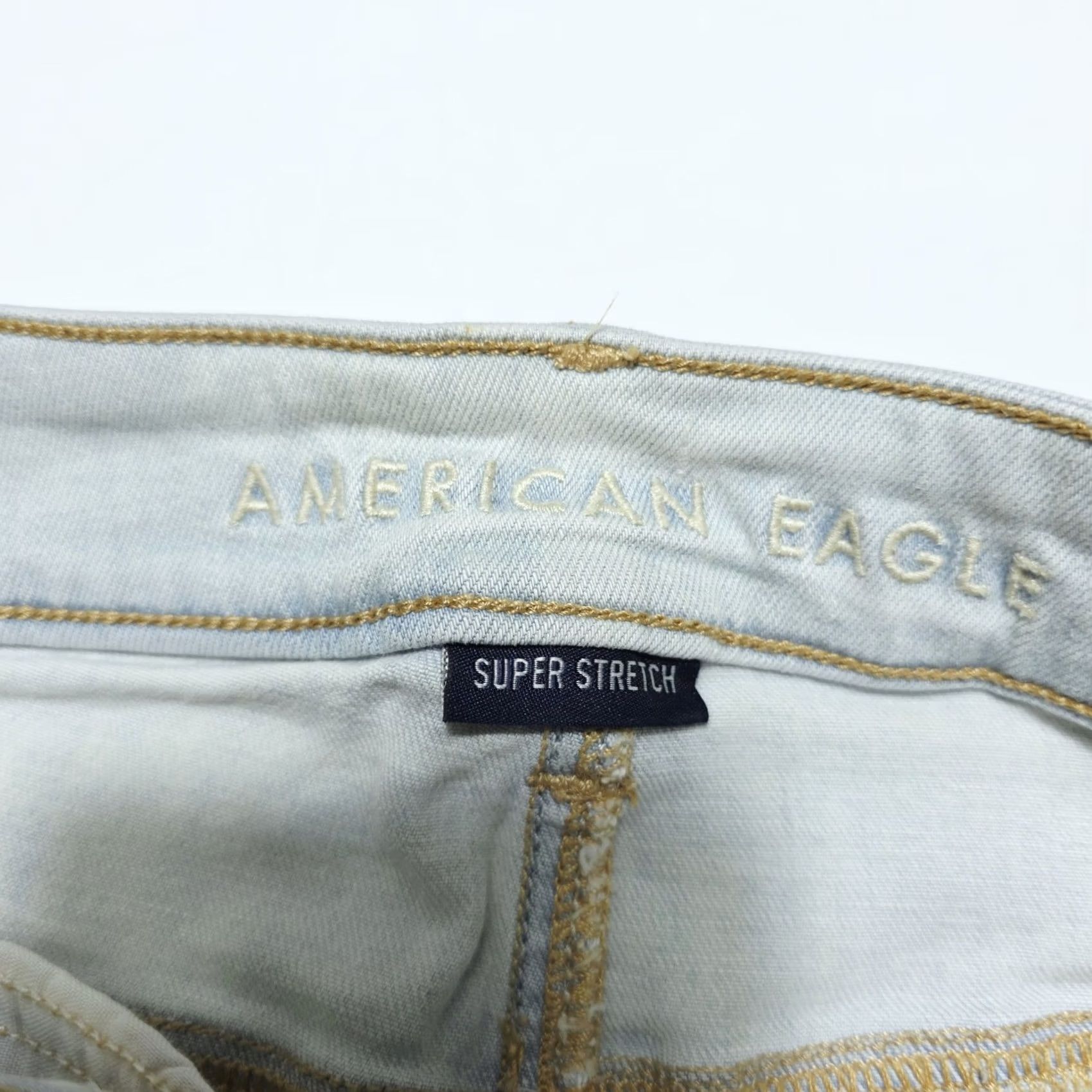 American Eagle Outfitters VINTAGE AE American Eagle 2 HI-RISE Jegging Super Stretch Womens Jeans Light Wash Size 26" / US 2 / IT 38 - 5 Thumbnail