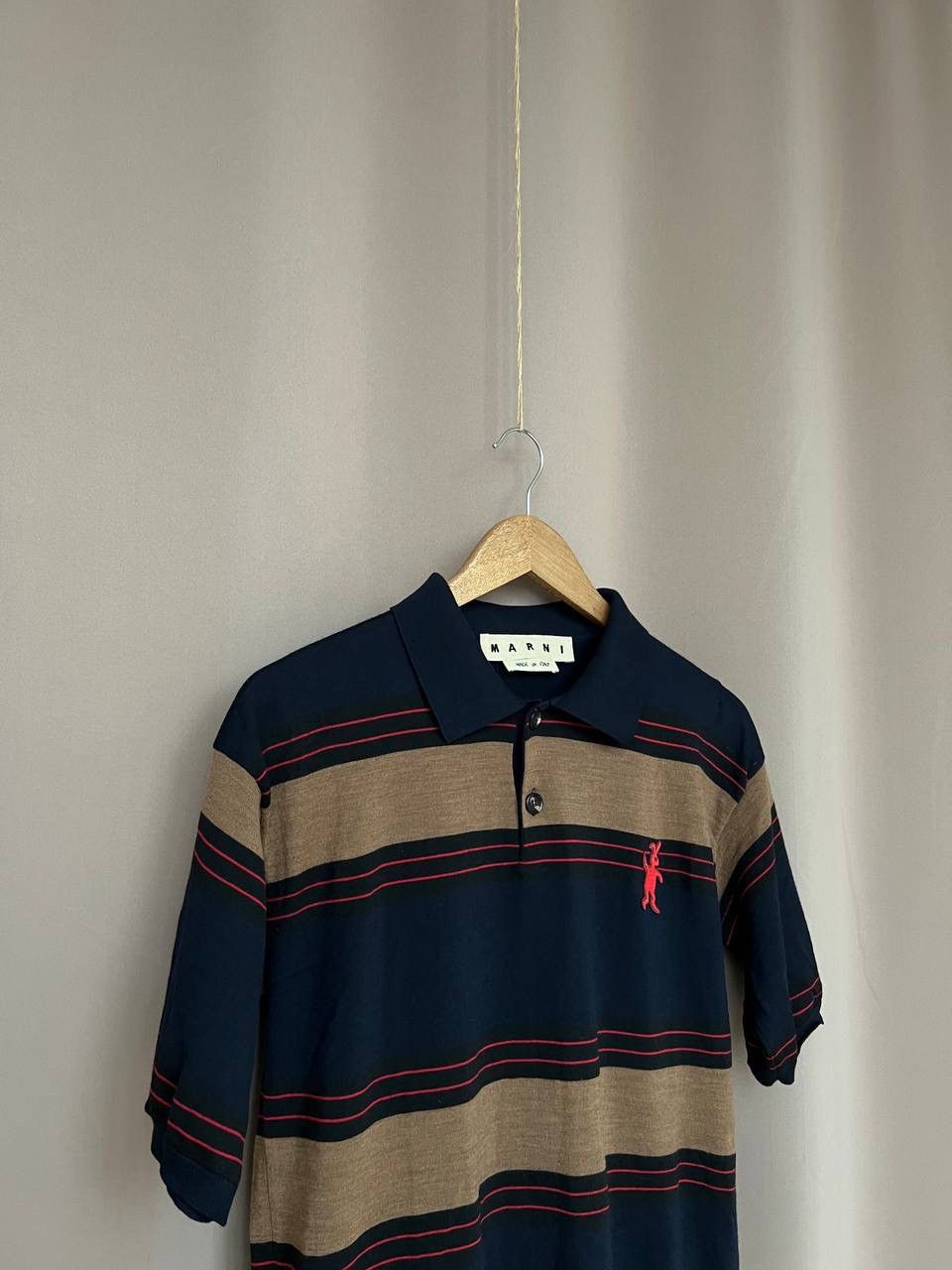 Marni Marni Wool Striped Polo Shirt Womens Size 48 Short Sleeve Size M / US 6-8 / IT 42-44 - 3 Thumbnail