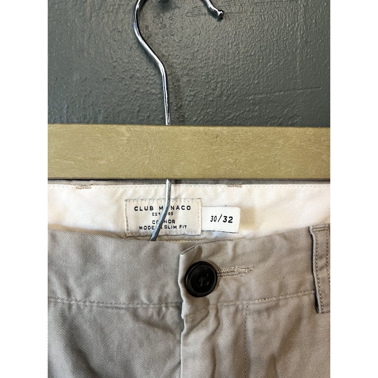 Club Monaco Club Monaco Chino Pants Men Slim Beige 30 Regular 32 Inseam Khaki Connor Modern Slim Fit Pant Size US 30 / EU 46 - 3 Thumbnail