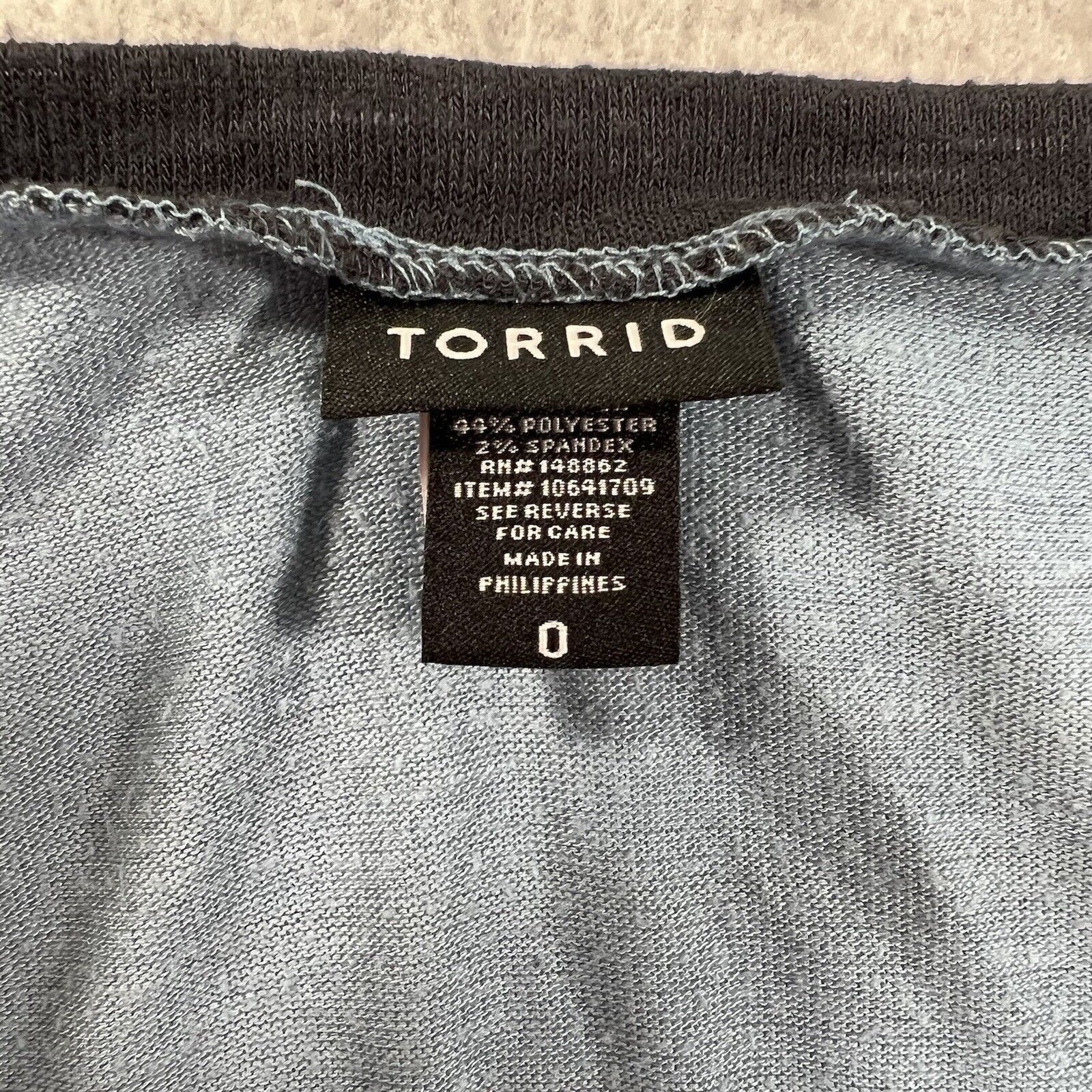 Other Torrid Short Sleeve Blue Crewneck Pullover Stretch T Shirt Size XL / US 12-14 / IT 48-50 - 3 Thumbnail