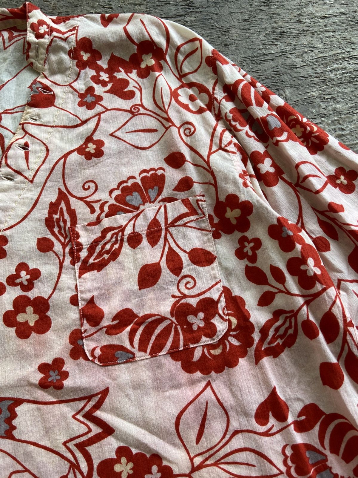 PPFM 2000s PPFM - Hawaii Style Floral Patter Half Button Shirt Size US L / EU 52-54 / 3 - 5 Thumbnail