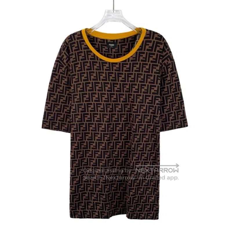 Fendi Fendi Cotton round neck short-sleeve T-shirt Size US XXL / EU 58 / 5 - 1 Thumbnail