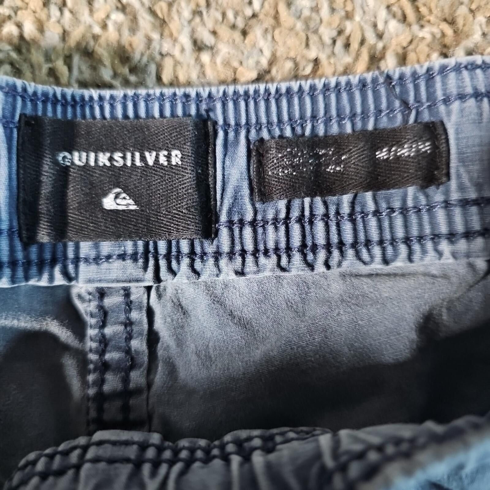 Quiksilver Quiksilver M Drawstring Blue Shorts Size US 32 / EU 48 - 4 Thumbnail