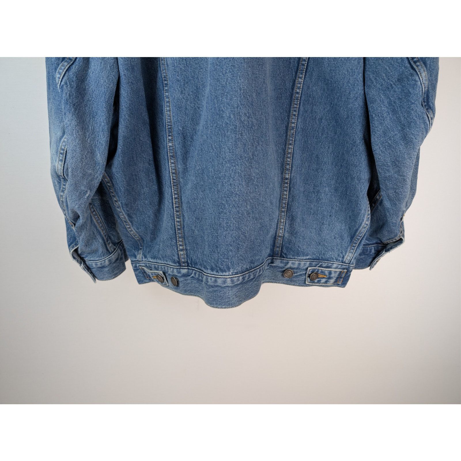 Saint Laurent Paris o1rshd1 Egg Shape Denim Jacket in Plain Lake Medium Blue Size US S / EU 44-46 / 1 - 12 Thumbnail