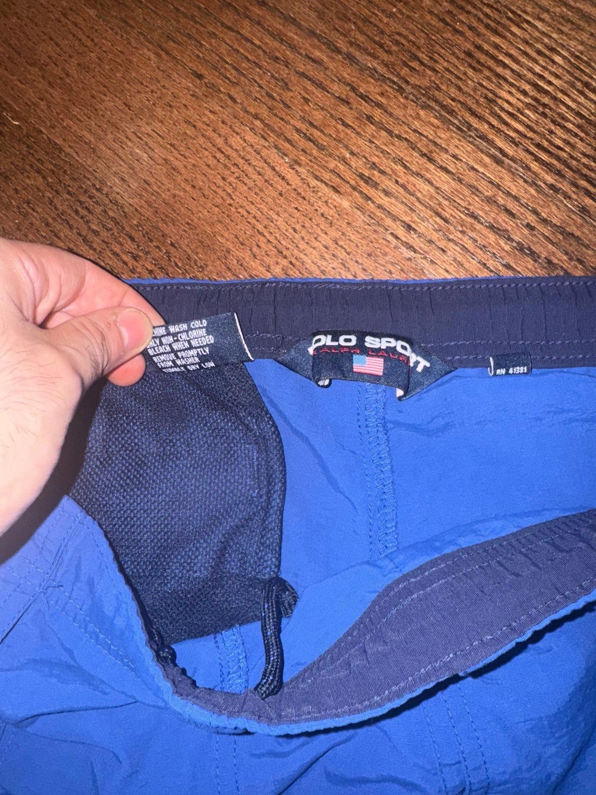 Designer VNTG Polo Sport Ralph Lauren Shorts Sz L 90’s Blue Rare Size US 34 / EU 50 - 5 Thumbnail