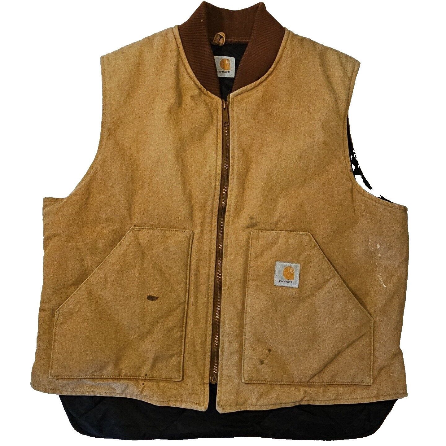 Carhartt Vtg Carhartt Quilted Vest Mens XL Brown Canvas Arctic Insula Size US XL / EU 56 / 4 - 4 Thumbnail