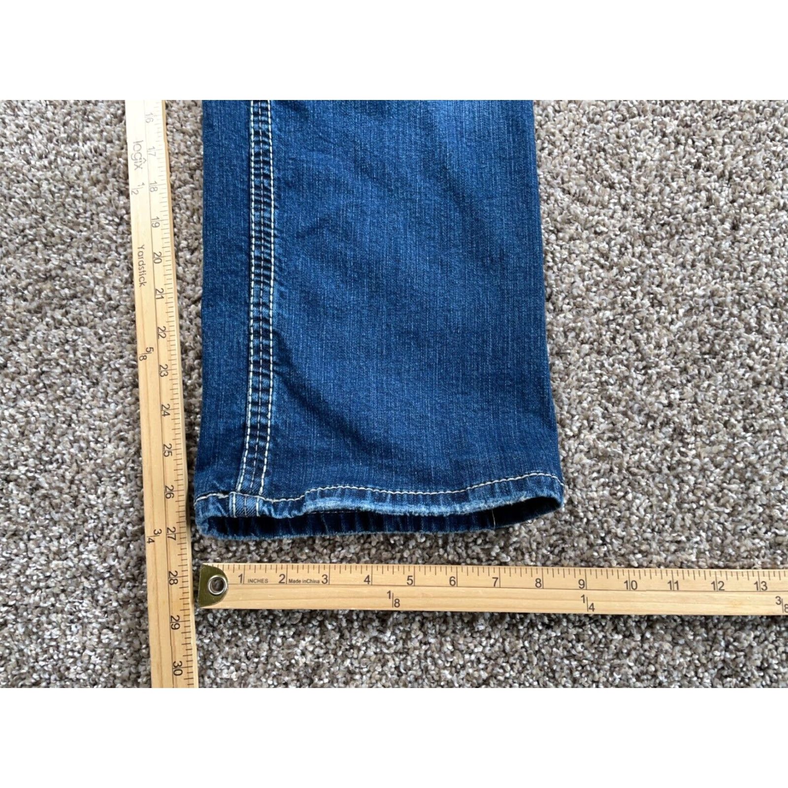 Vintage VINTAGE BKE Tyler Men's 38R Straight Leg Blue Denim Stretch Jeans 37 x 27 Y2K Retro Grunge Style Mens Size US 38 / EU 54 - 6 Thumbnail