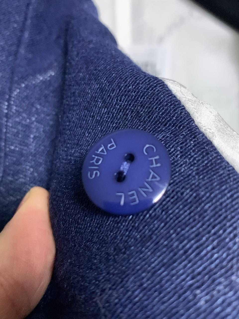 Chanel Chanel Jacket Coat CC Women Double Breasted Logo Blue Sz:36 Size S / US 4 / IT 40 - 19 Thumbnail