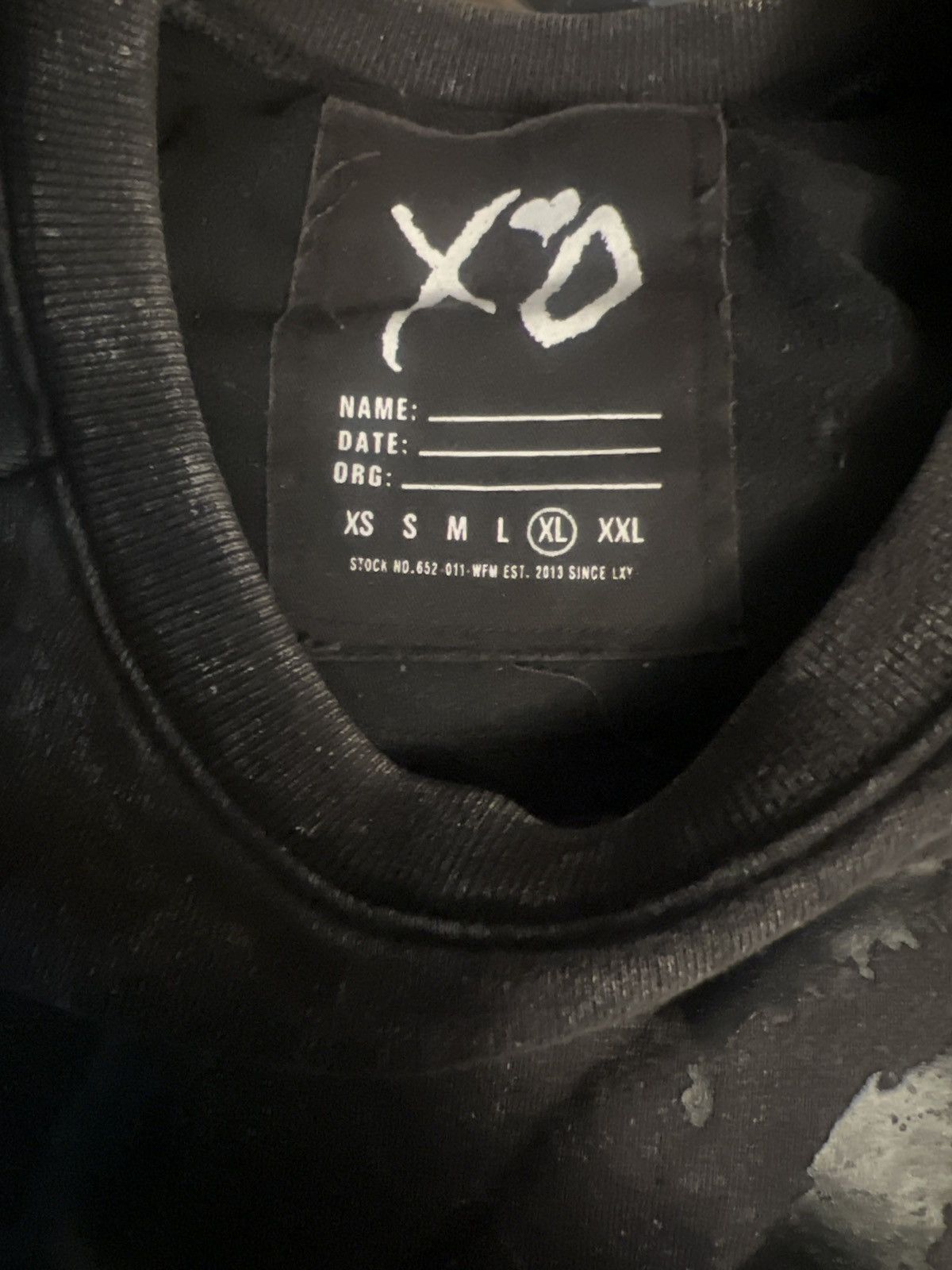 The Weeknd The Weeknd XO Acid Wash Stone Crewneck 2016 XOTWOD Size US XL / EU 56 / 4 - 10 Thumbnail