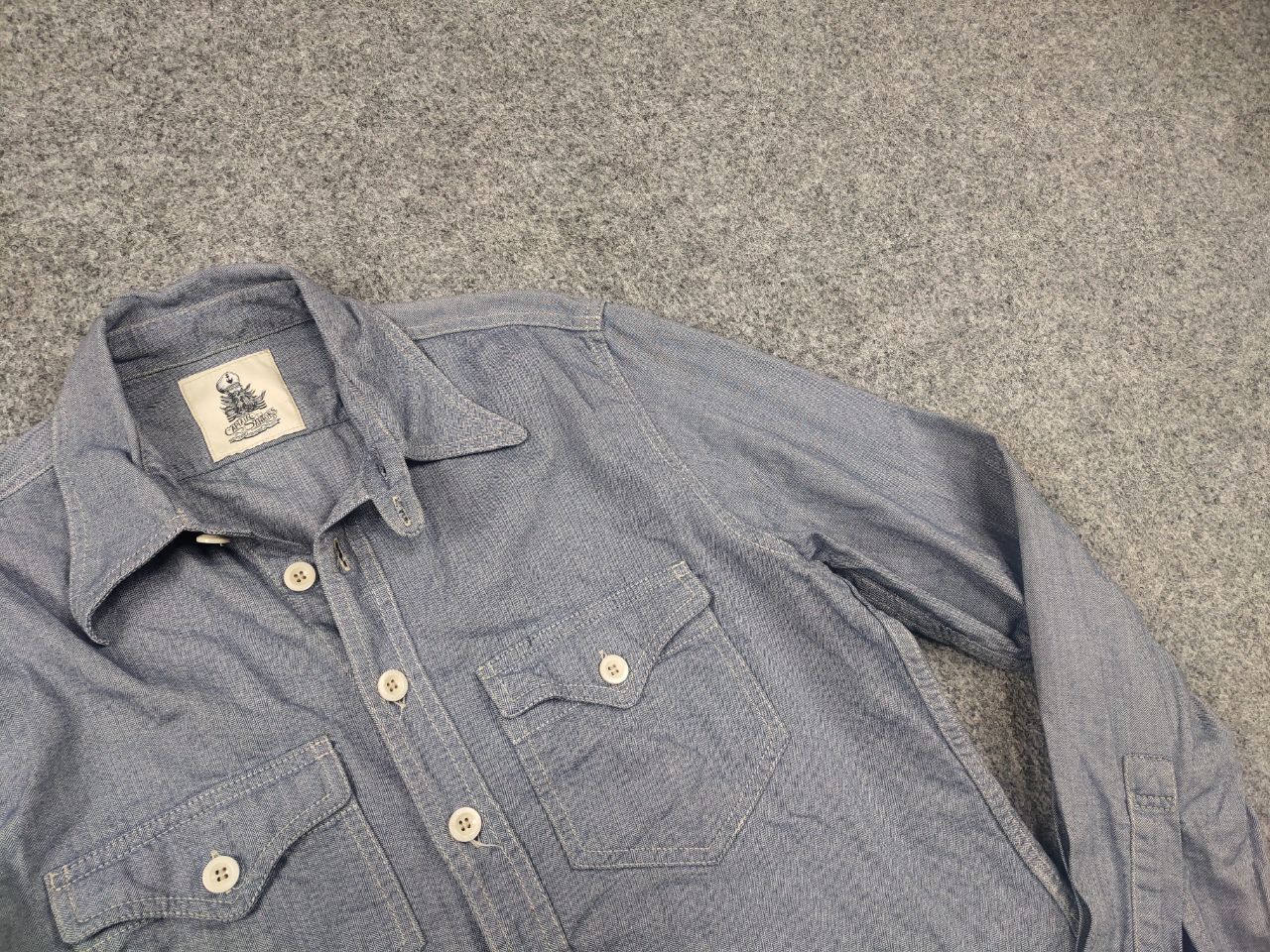 Captain Santors Captain Santors Italy Button Blue Heritage Workwear Shirt Size US S / EU 44-46 / 1 - 5 Thumbnail