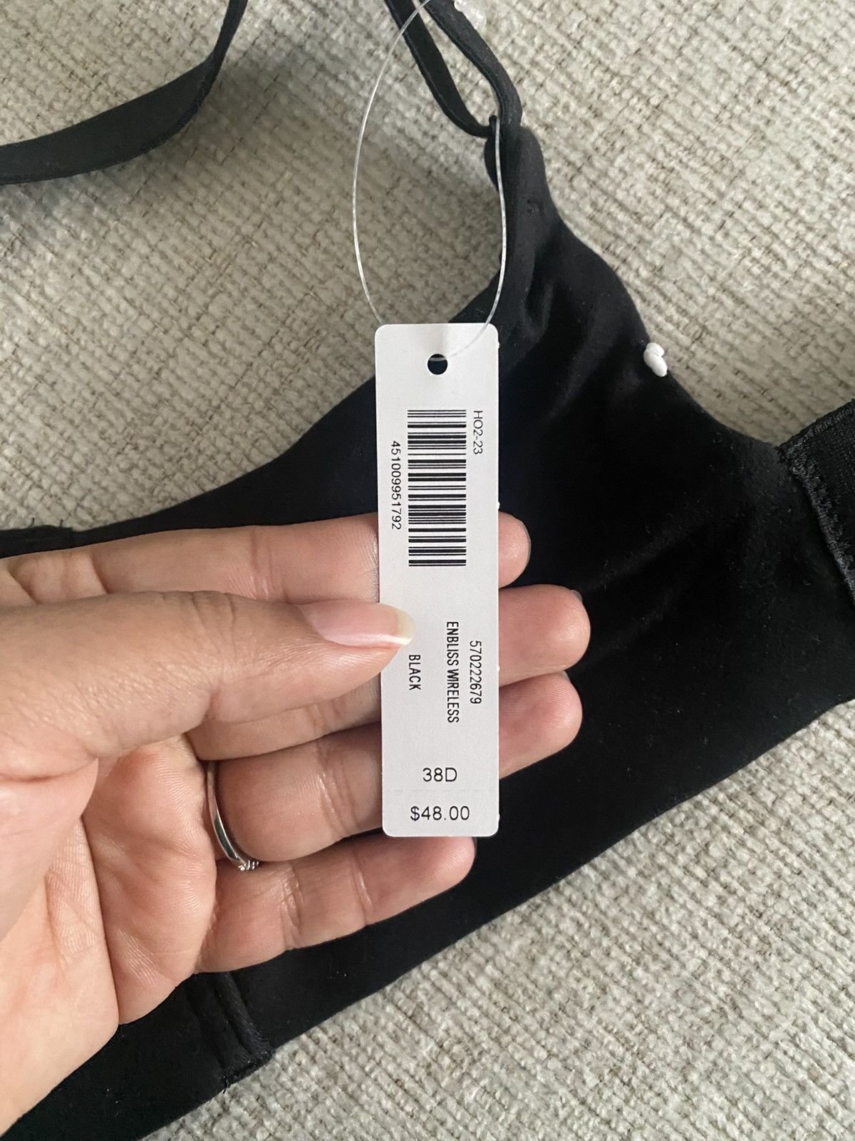 Other SOMA Enbliss cotton Size 38 D black Lined Wireless Bra NWT Size ONE SIZE - 5 Thumbnail