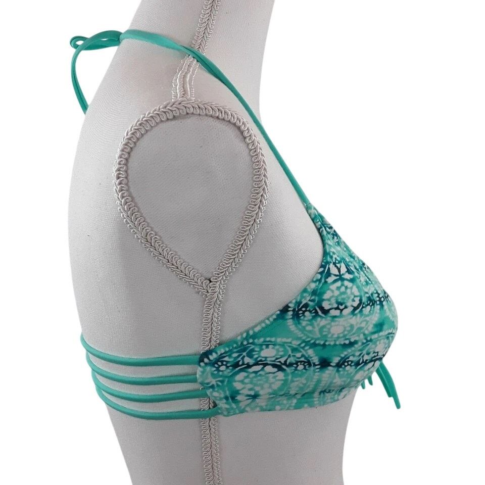 Other Hula Honey Sz S Bralette Halter Bikini Top Strappy Cutouts Size ONE SIZE - 7 Thumbnail