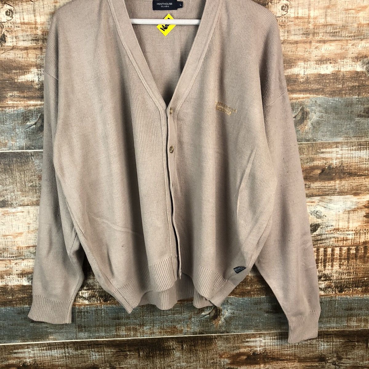 Homespun Knitwear × Japanese Brand Pent House Club Cream Cardigan Knitwear #A1294 Size US L / EU 52-54 / 3 - 6 Thumbnail