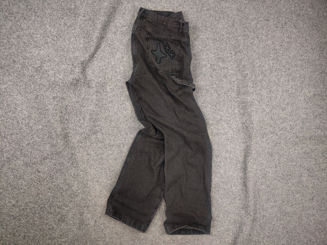 Broken Planet Broken Planet Market carpenter Dark Gray Star Denim Jeans Size US 34 / EU 50 - 1 Thumbnail