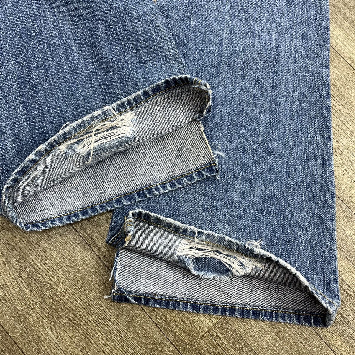 Le Grande Bleu (L.G.B.) Crazy🔥 Hollister Distressed Bootcut Flared Jeans Lgb Style Size US 30 / EU 46 - 17 Thumbnail