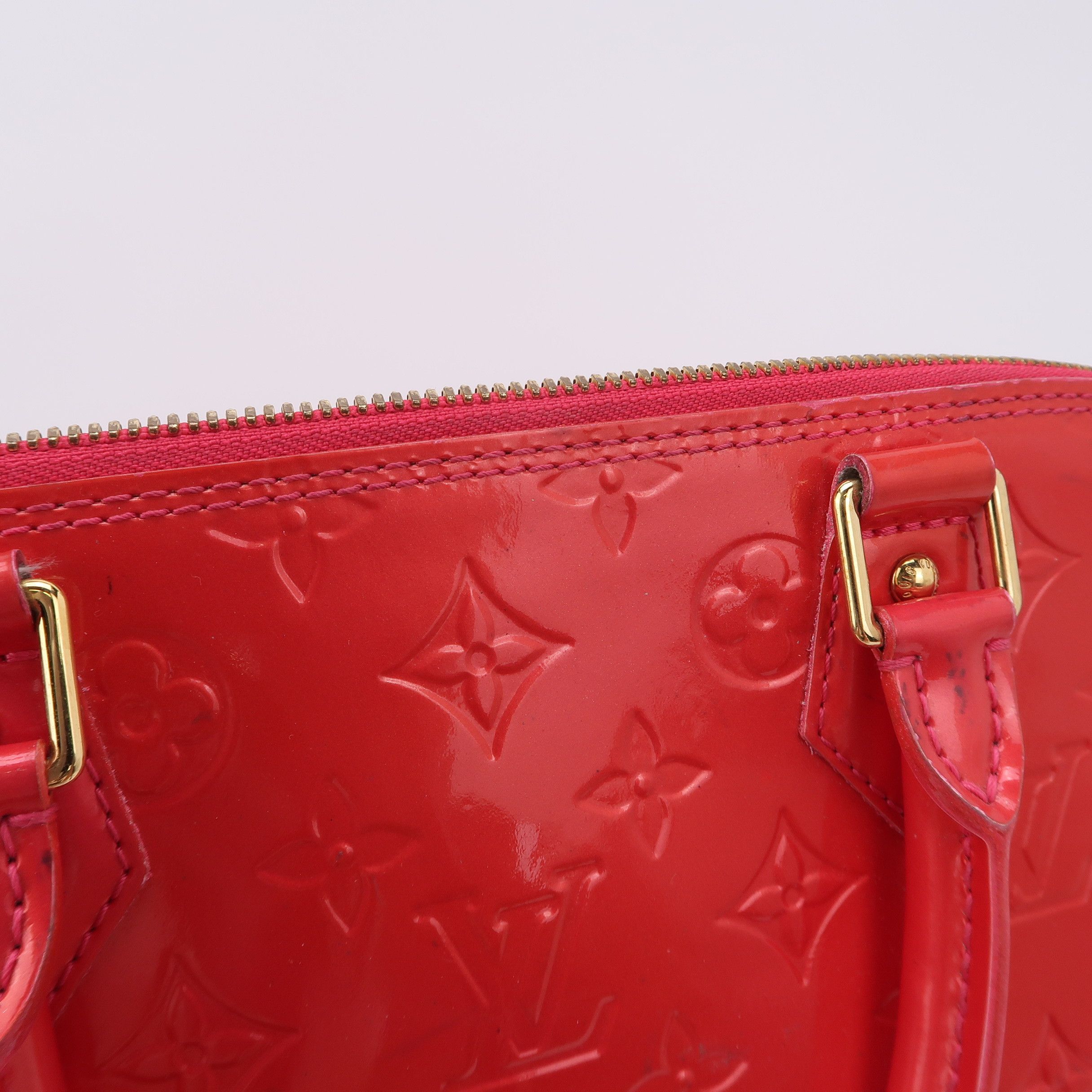 Louis Vuitton Louis Vuitton (LV) Alma Large Patent Leather Embossed Shell Size ONE SIZE - 2 Thumbnail