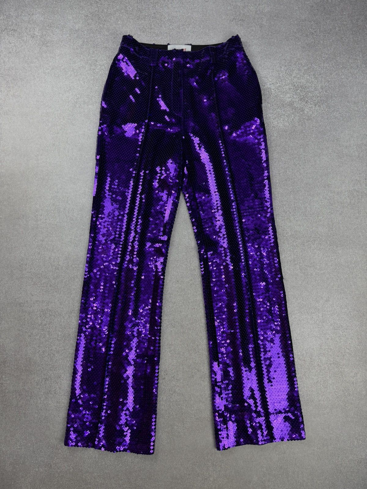 Paco Rabanne Paco Rabbane H&M Purple Sequin Suit Crop Top and Pants S Size S / US 4 / IT 40 - 10 Thumbnail