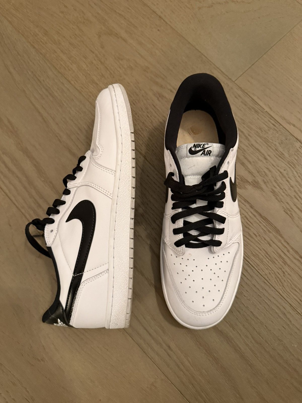 Nike Nike Air Force 1 Low White/Black (Panda) Size US 12.5 / EU 45-46 - 2 Thumbnail