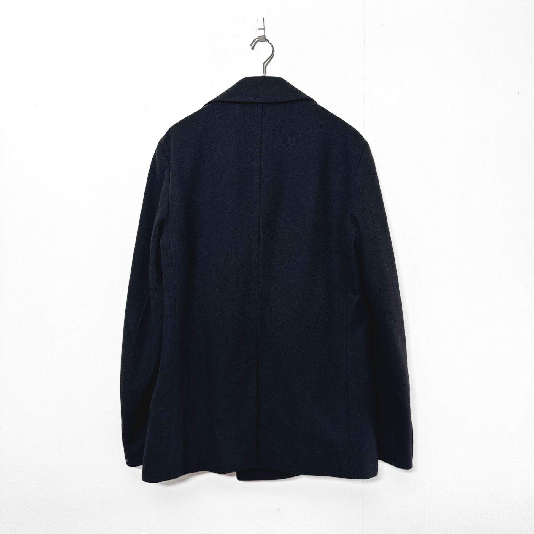 Helmut Lang HELUT LANG PEA COAT 48 BLACK Size US M / EU 48-50 / 2 - 2 Thumbnail