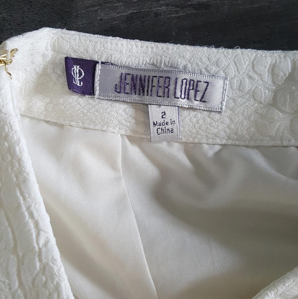 Jennifer Lopez White Alligator Detailed Lopez High Waisted Midi Size 26" / US 2 / IT 38 - 4 Thumbnail