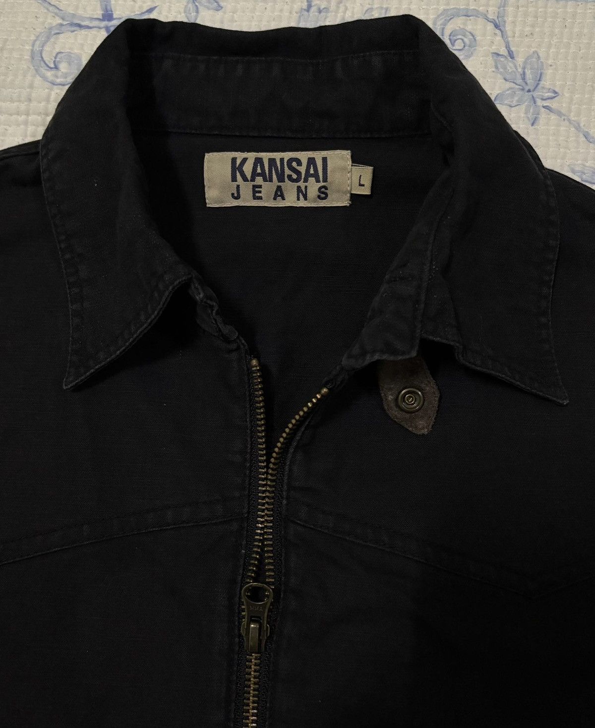 Japanese Brand × Kansai Yamamoto Japanese Kansai Jeans Denim Jacket Size US L / EU 52-54 / 3 - 15 Thumbnail