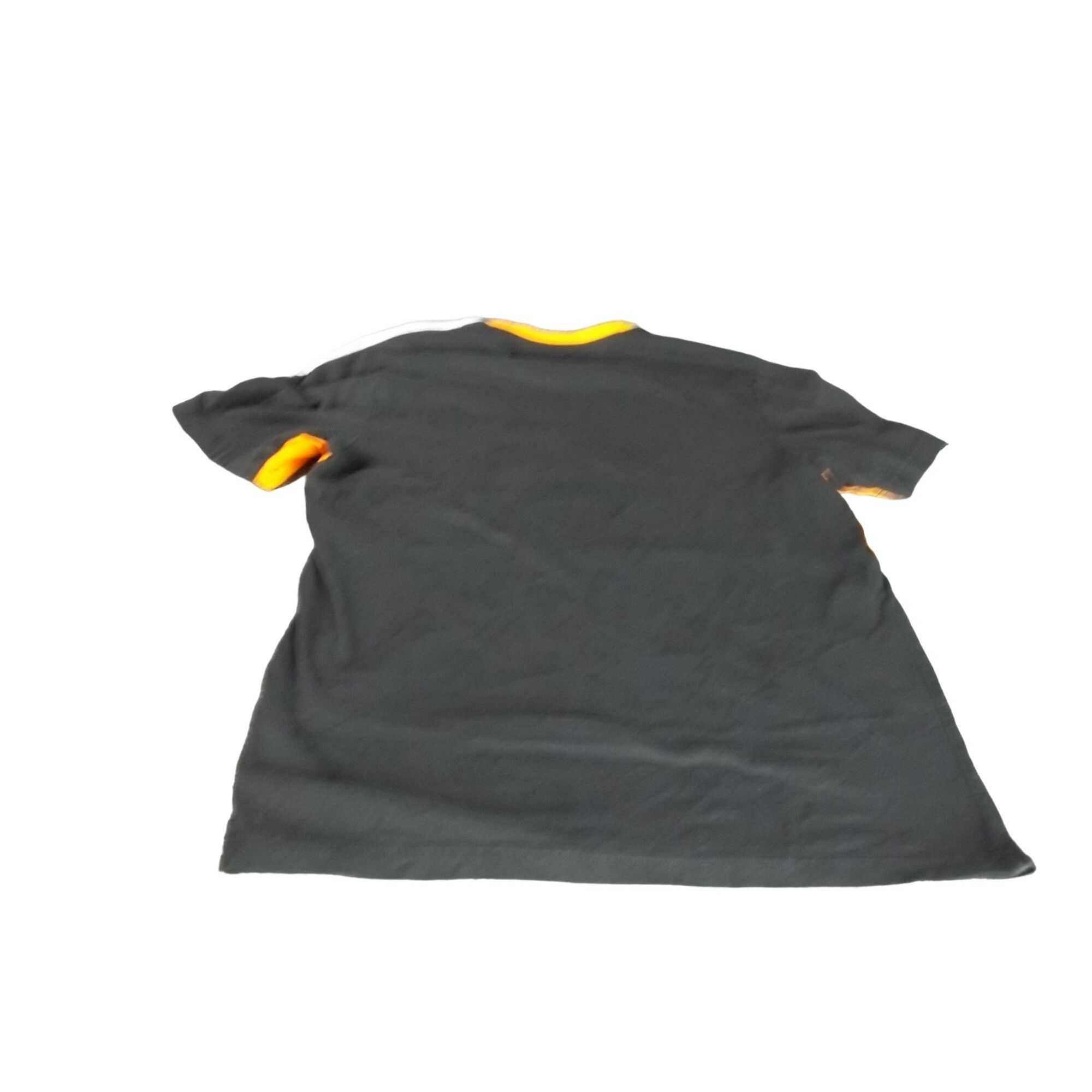Adidas Adidas Colorblock Tshirt Men Sz M Orange Black White Casual