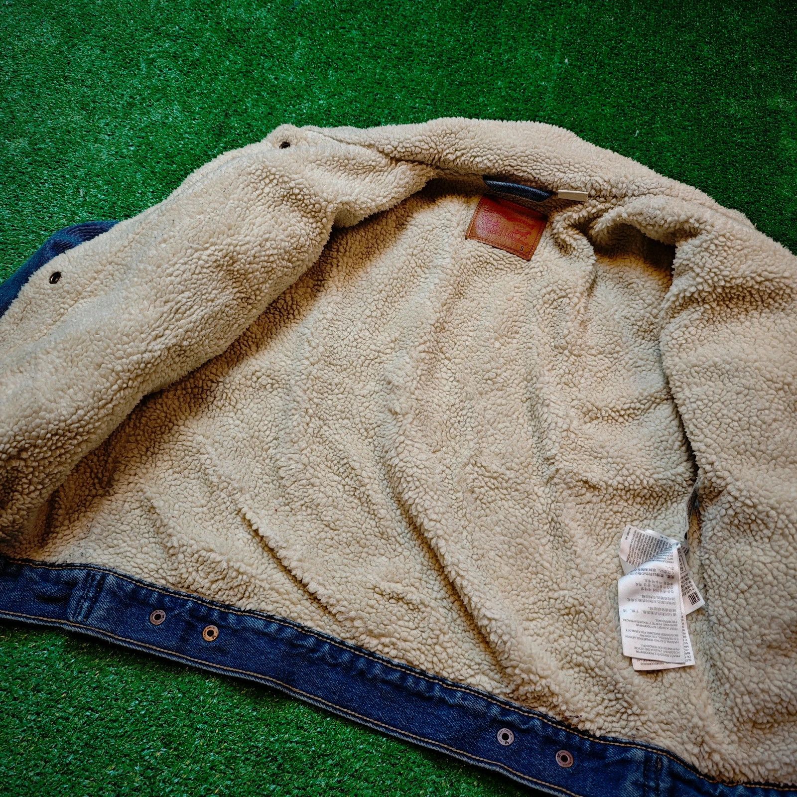 Levi's Levi's Denim Sherpa Jacket Womens S Collared Outdoors Trucke Size S / US 4 / IT 40 - 4 Thumbnail