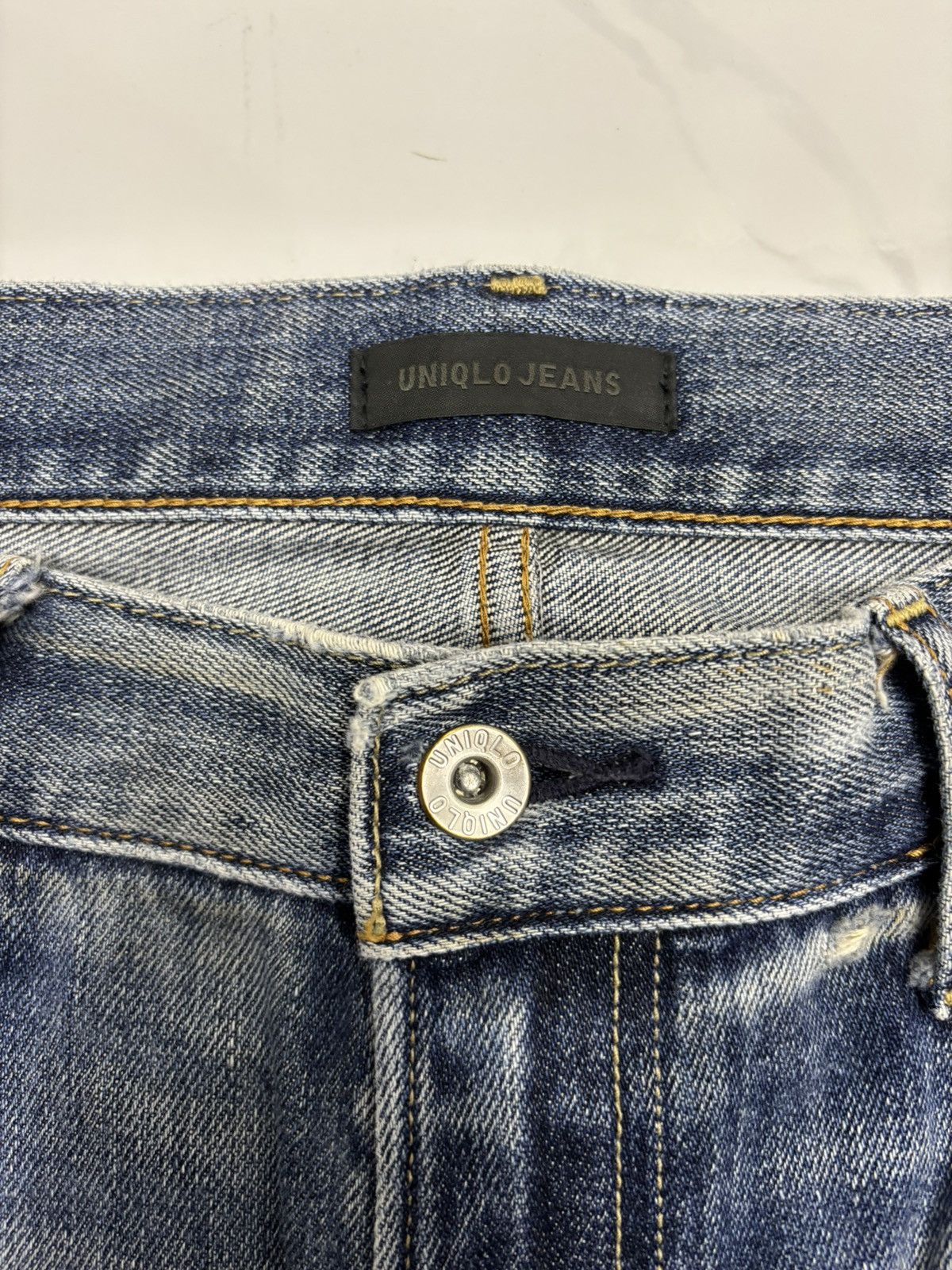 Kapital × Undercover × Uniqlo VINTAGE UNIQLO CUSTOM PATCHES DISTRESSED DENIM JEAN JAPAN Size US 35 - 10 Thumbnail