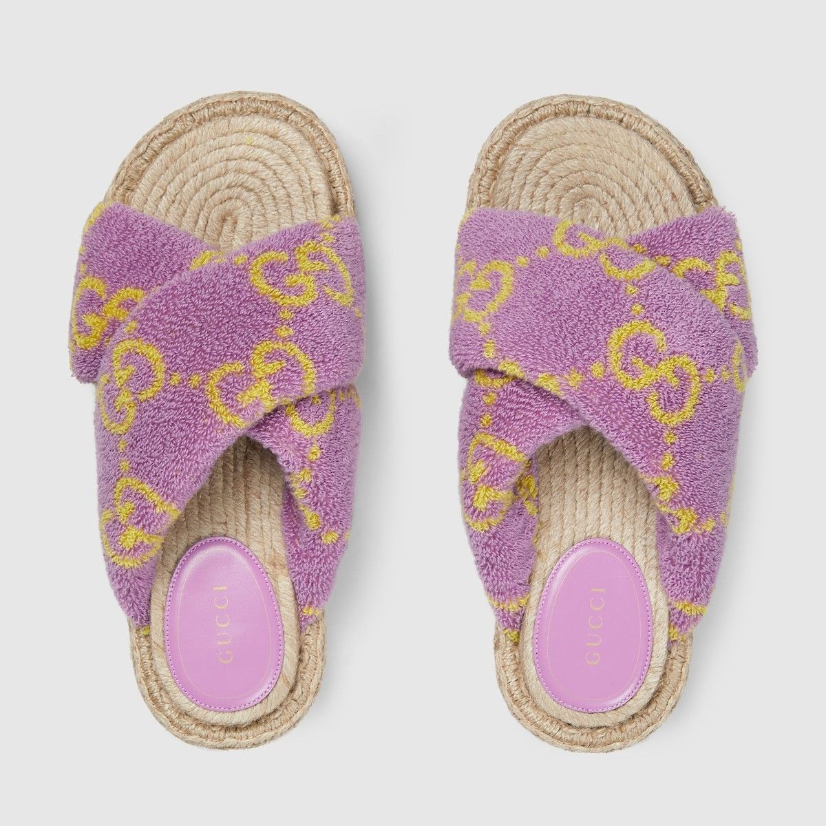 Gucci oc11z1025 GG Slide Sandals in Purple Size US 5.5 / IT 35.5 - 5 Thumbnail