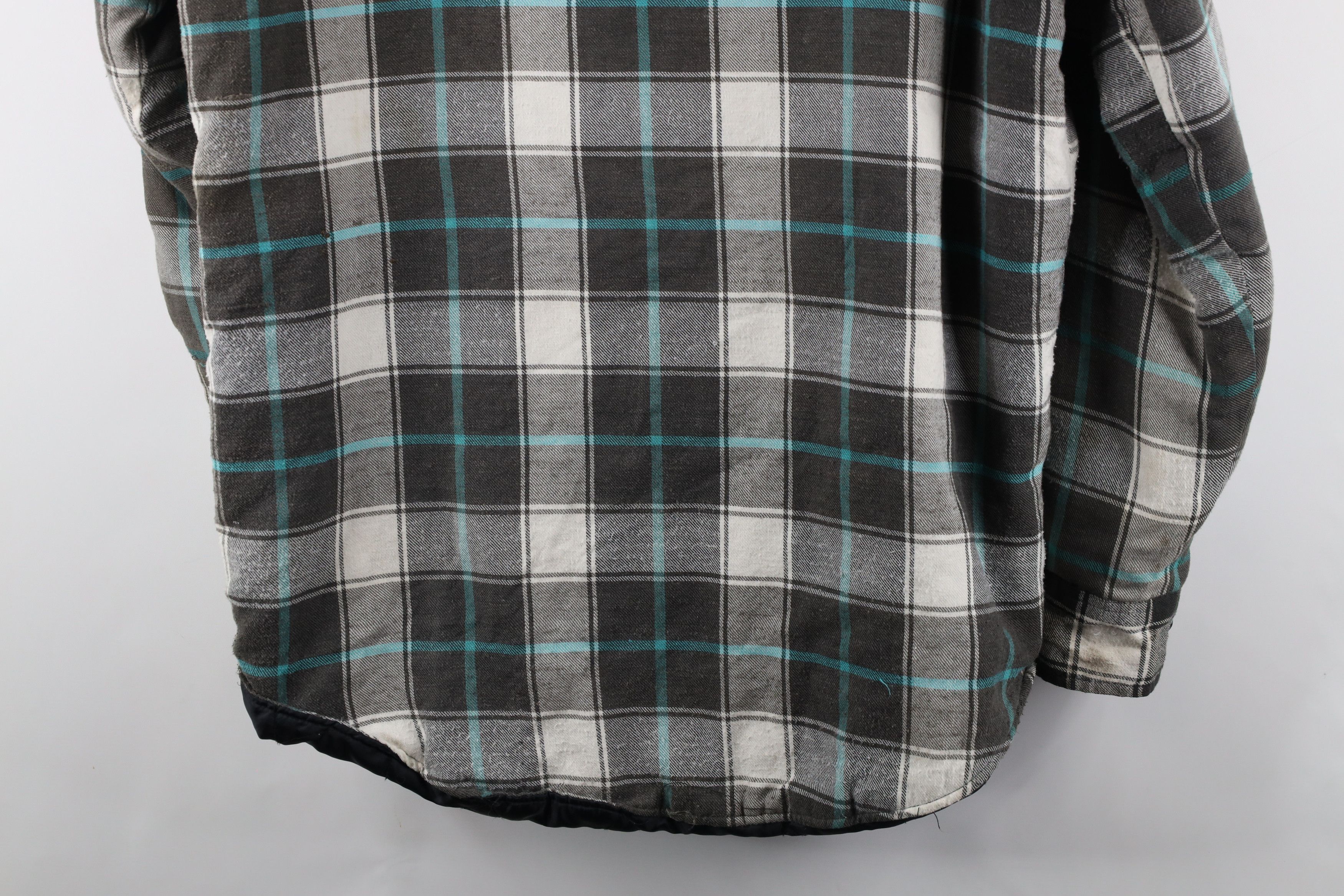 Vintage Vintage 90s Streetwear Quilted Flannel Button Shirt Jacket Size US M / EU 48-50 / 2 - 15 Thumbnail