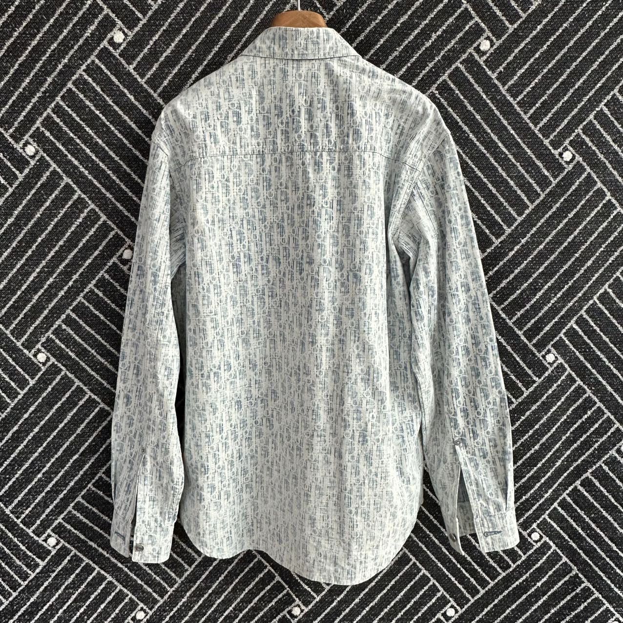 Dior Dior Obique White Blue 99 New Shirt Size US XXS / EU 40 - 2 Thumbnail