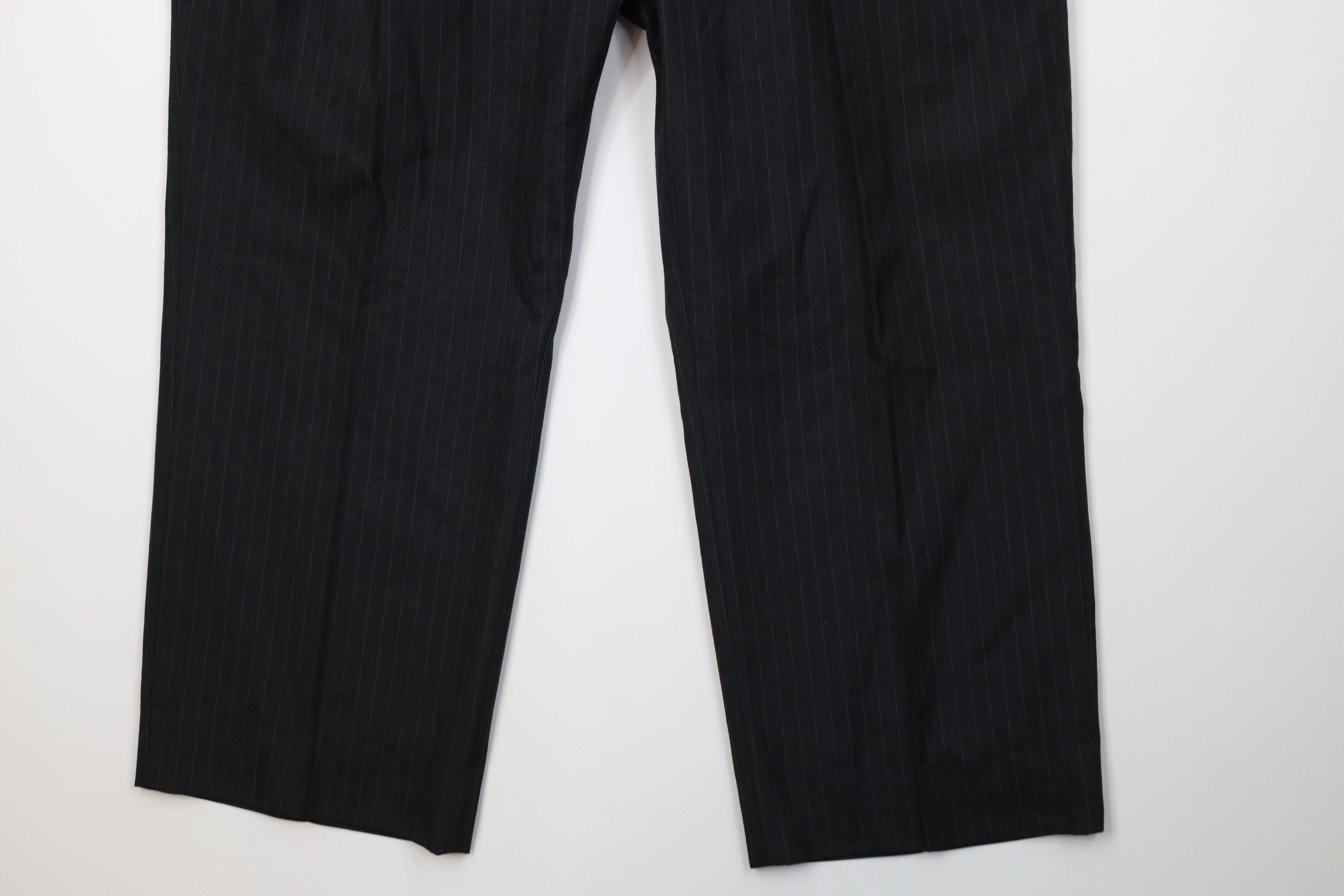 Vintage Vintage 90s Streetwear Blend Pinstriped Wide Leg Chino Pants Size US 34 / EU 50 - 4 Thumbnail