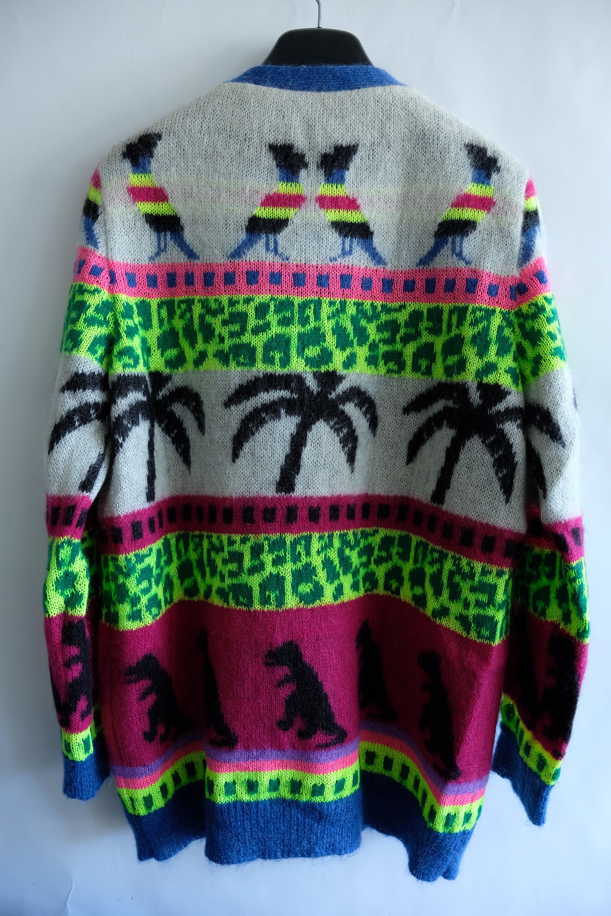 Hedi Slimane × Saint Laurent Paris Saint Laurent Knit Cardigan SS16 Surf Sound Dinosaur Mohair Size US M / EU 48-50 / 2 - 5 Thumbnail