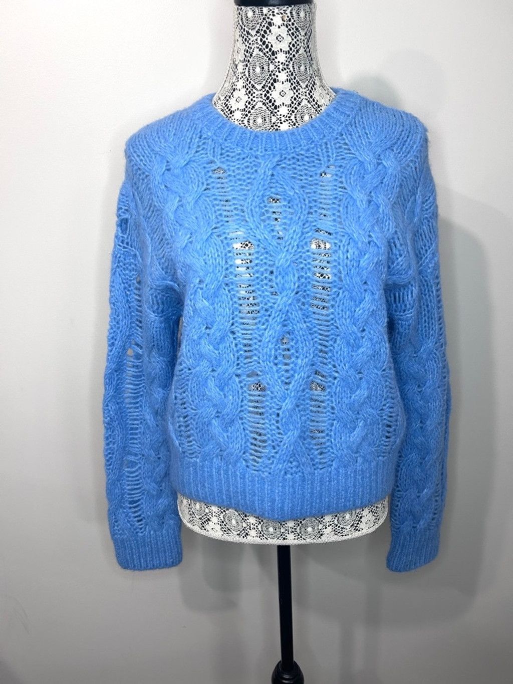 DOROTHEE SCHUMACHER Dorothee Schumacher silk wool blend Sweater, M, Light Blue Size M / US 6-8 / IT 42-44 - 1 Thumbnail