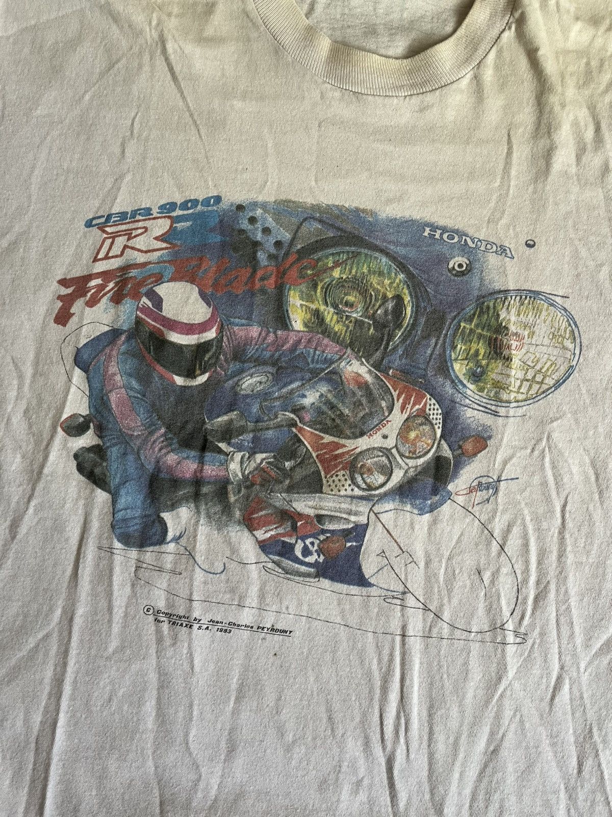 Honda × NASCAR Vintage 1993 Honda CBR 900 Ride Blade Racing Single Stitch Size US M / EU 48-50 / 2 - 2 Thumbnail