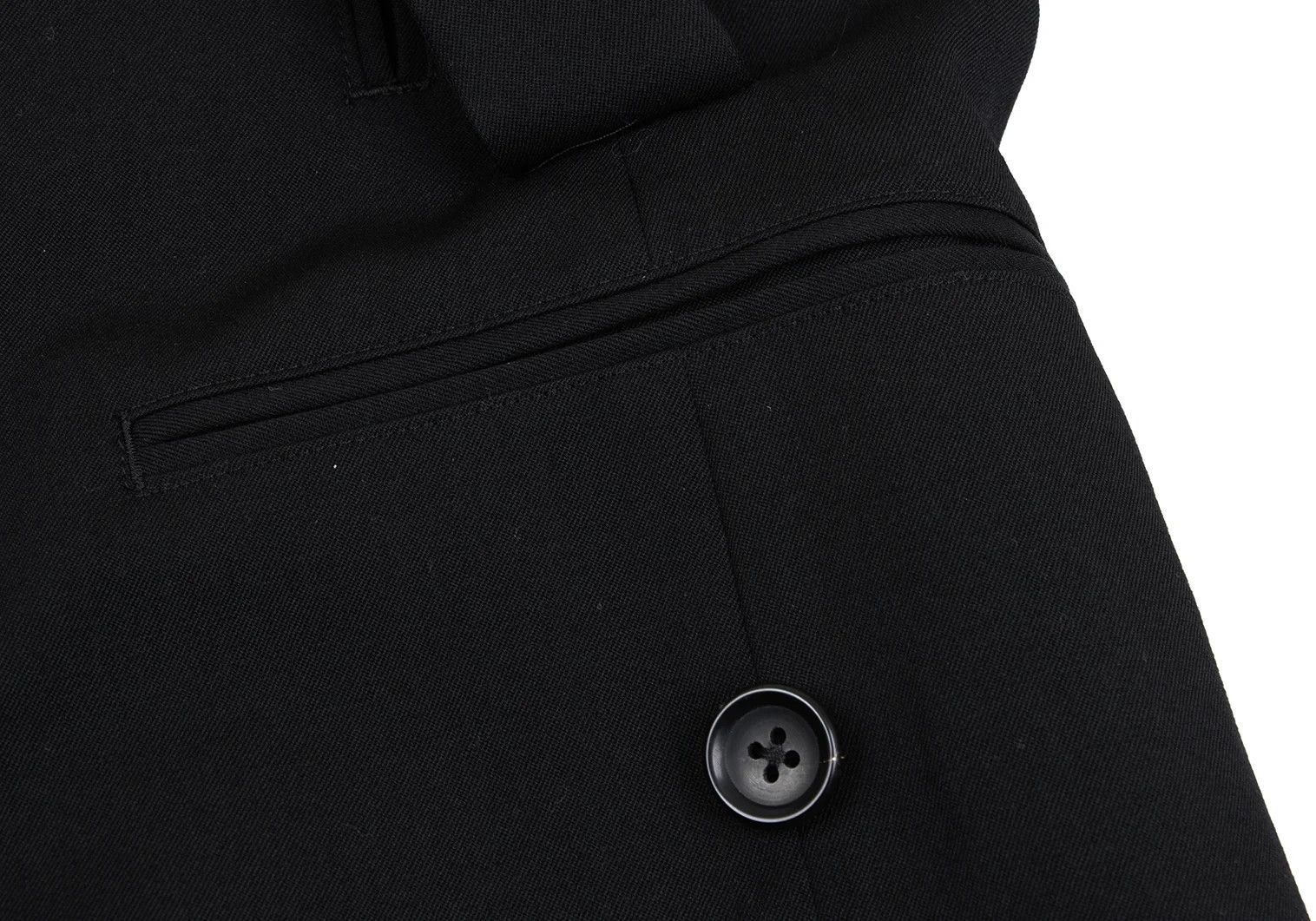 Yohji Yamamoto Yohji Yamamoto Wool Gabardine Jacket Black 3 Size US L / EU 52-54 / 3 - 13 Thumbnail