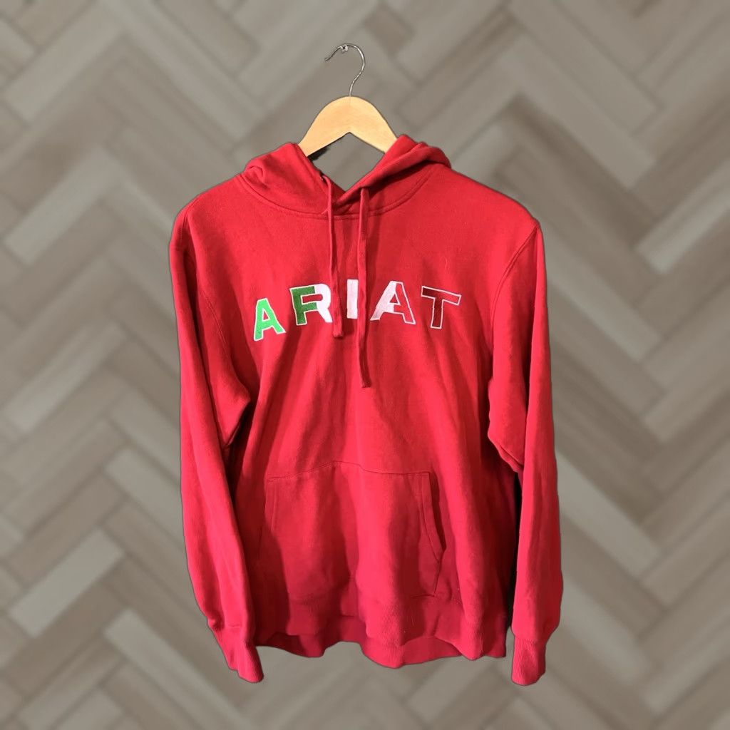 Ariat Ariat Womens Red Pullover Hooded Italian Colorway Sweatshirt M Size M / US 6-8 / IT 42-44 - 1 Thumbnail