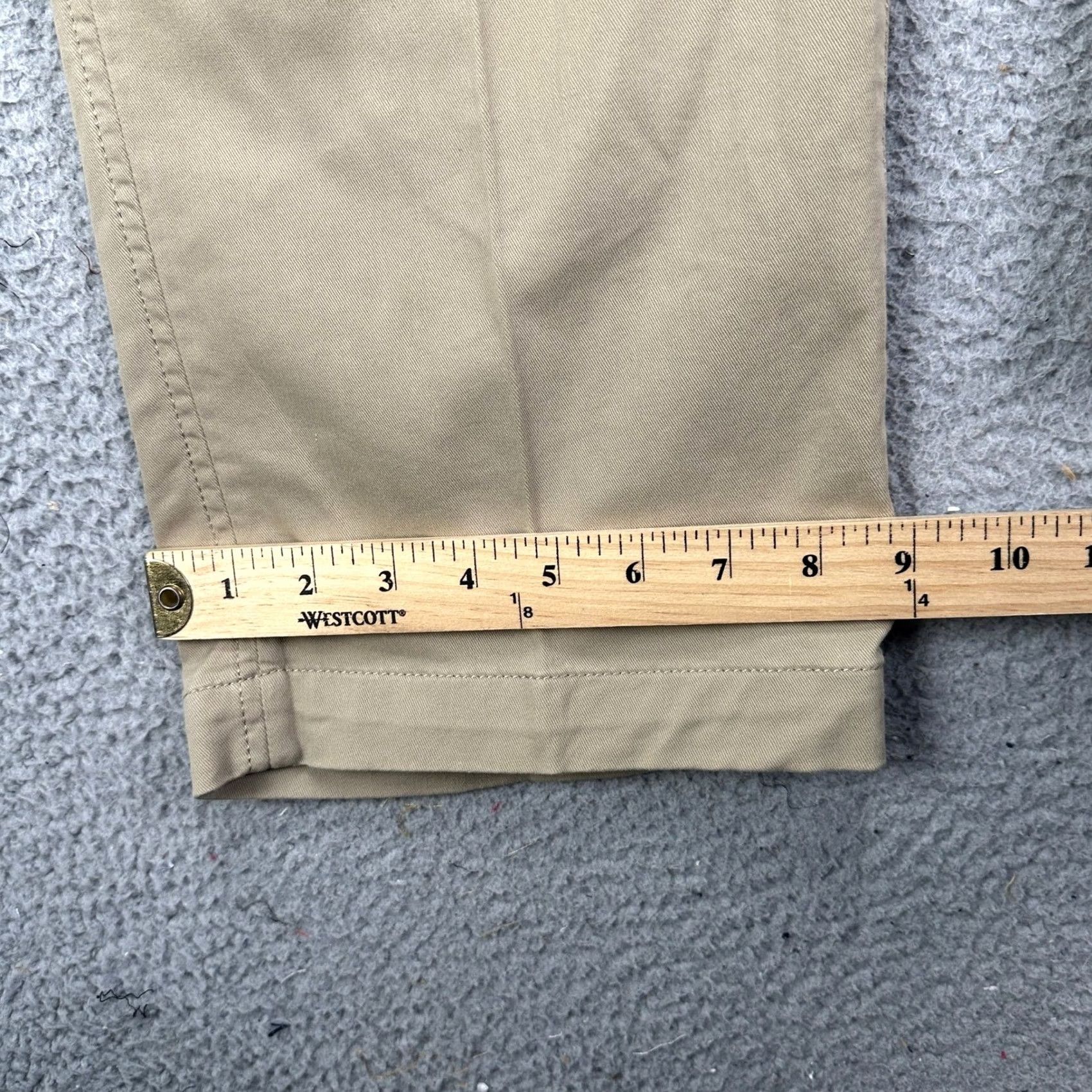 Vintage L.L. Bean Pants Khaki Men 40X29 Tan Flat Front Stretch Straight Leg Standard Fit Casual Workwear Chinos Beige 40 Mens Size US 40 / EU 56 - 6 Thumbnail