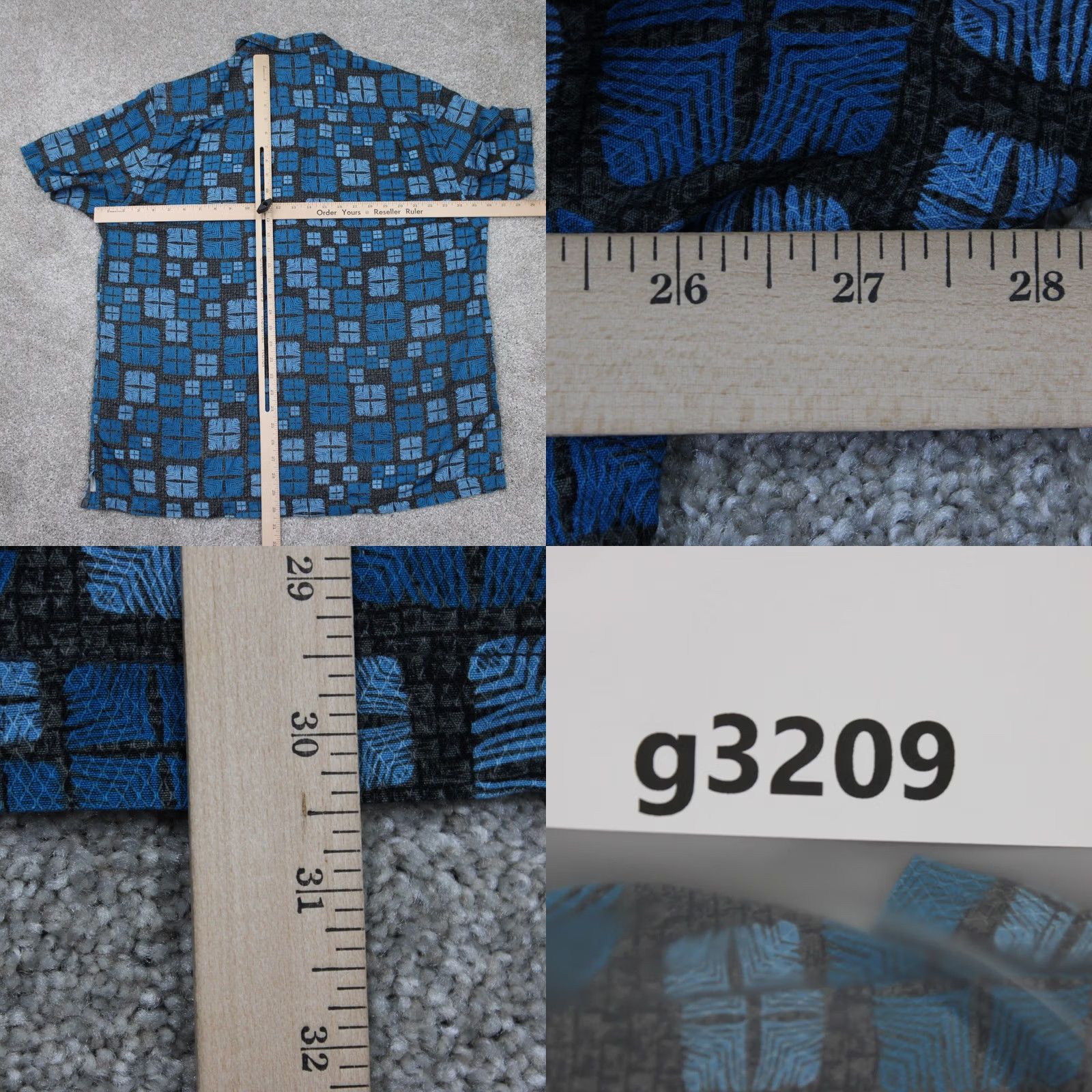Tommy Bahama Tommy Bahama Hawaiian Shirt Mens XL Blue Geometric Silk Button-Up S/S Shirt Casual Beach Resort Clothing Size US XL / EU 56 / 4 - 9 Thumbnail