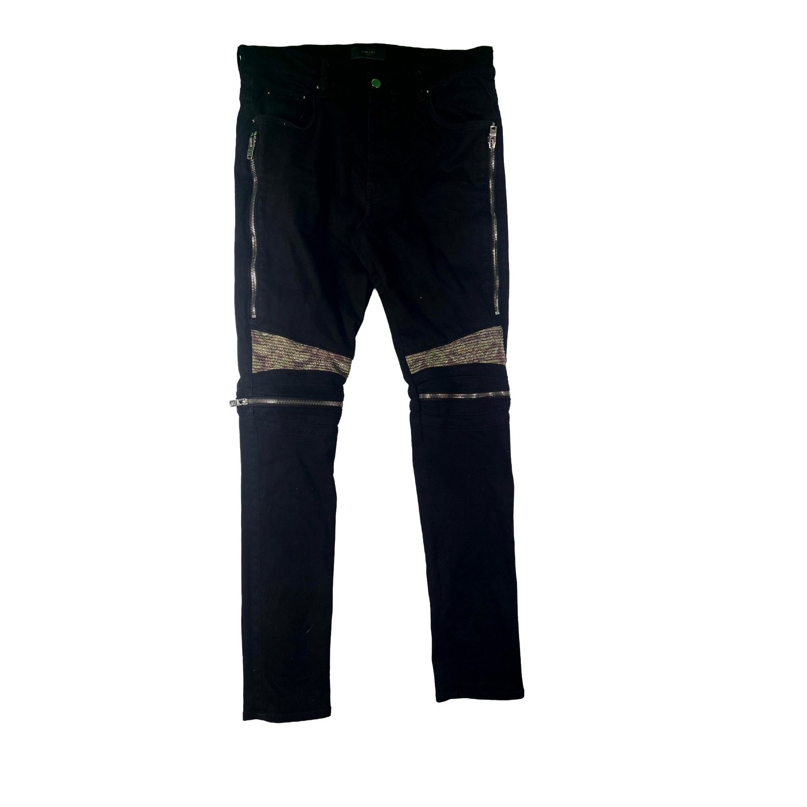 Amiri Amiri MX2 Floral Black, Green & Brown Jeans Size US 36 / EU 52 - 1 Thumbnail
