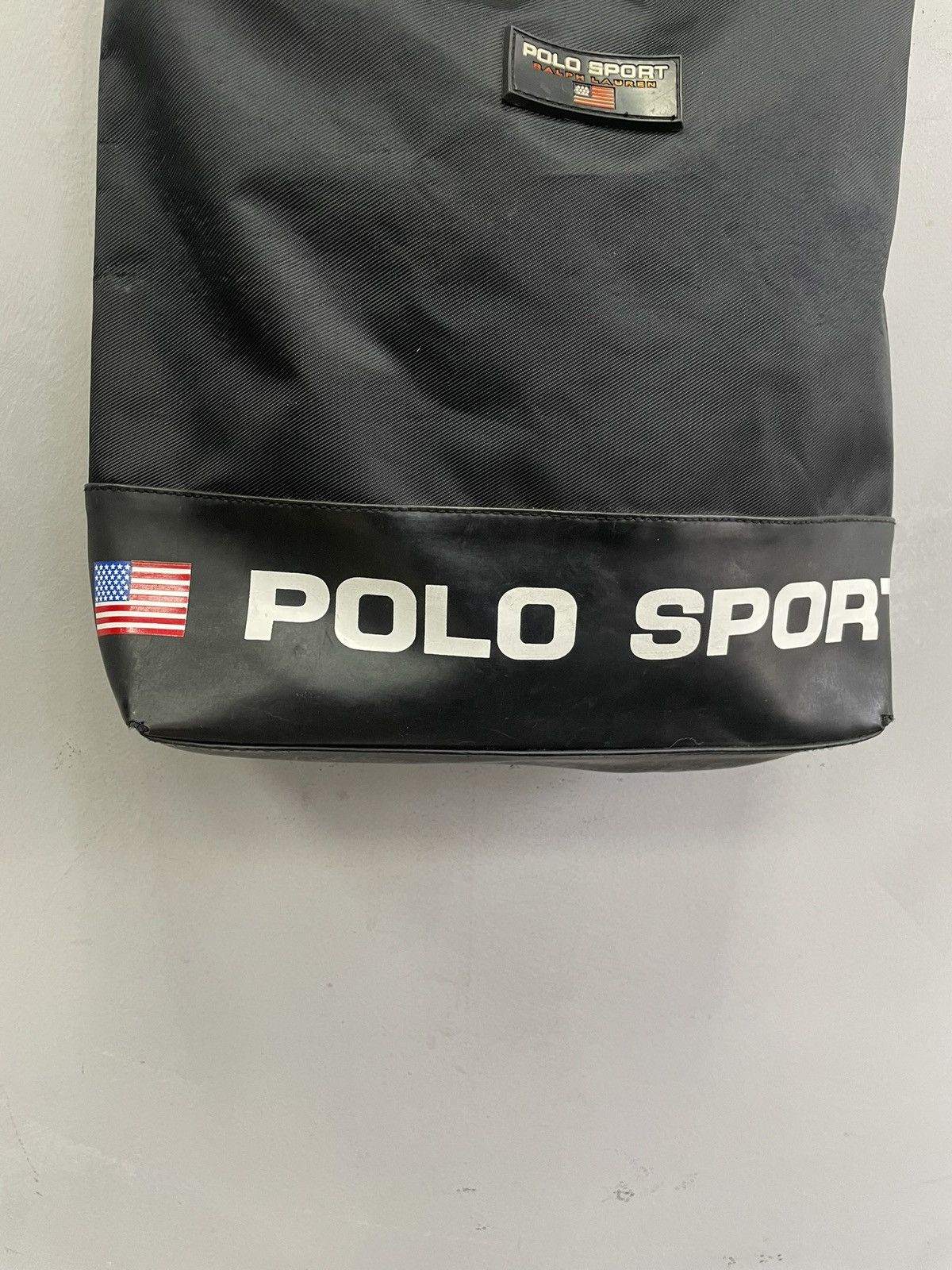 Polo Ralph Lauren Polo black leather belt classic messenger vintage style Size ONE SIZE - 4 Thumbnail