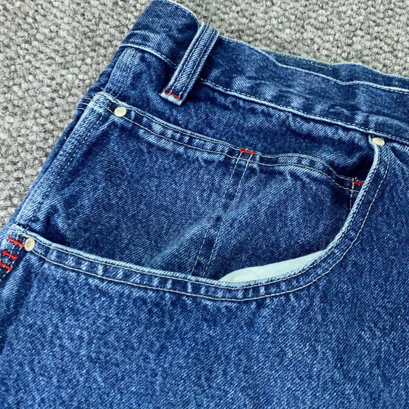 Vintage VINTAGE Mecca Jeans Men’s Size 48 Carpenter Relaxed Fit Denim Baggy 90s Hip Hop Retro Y2K Size US 30 / EU 46 - 5 Thumbnail
