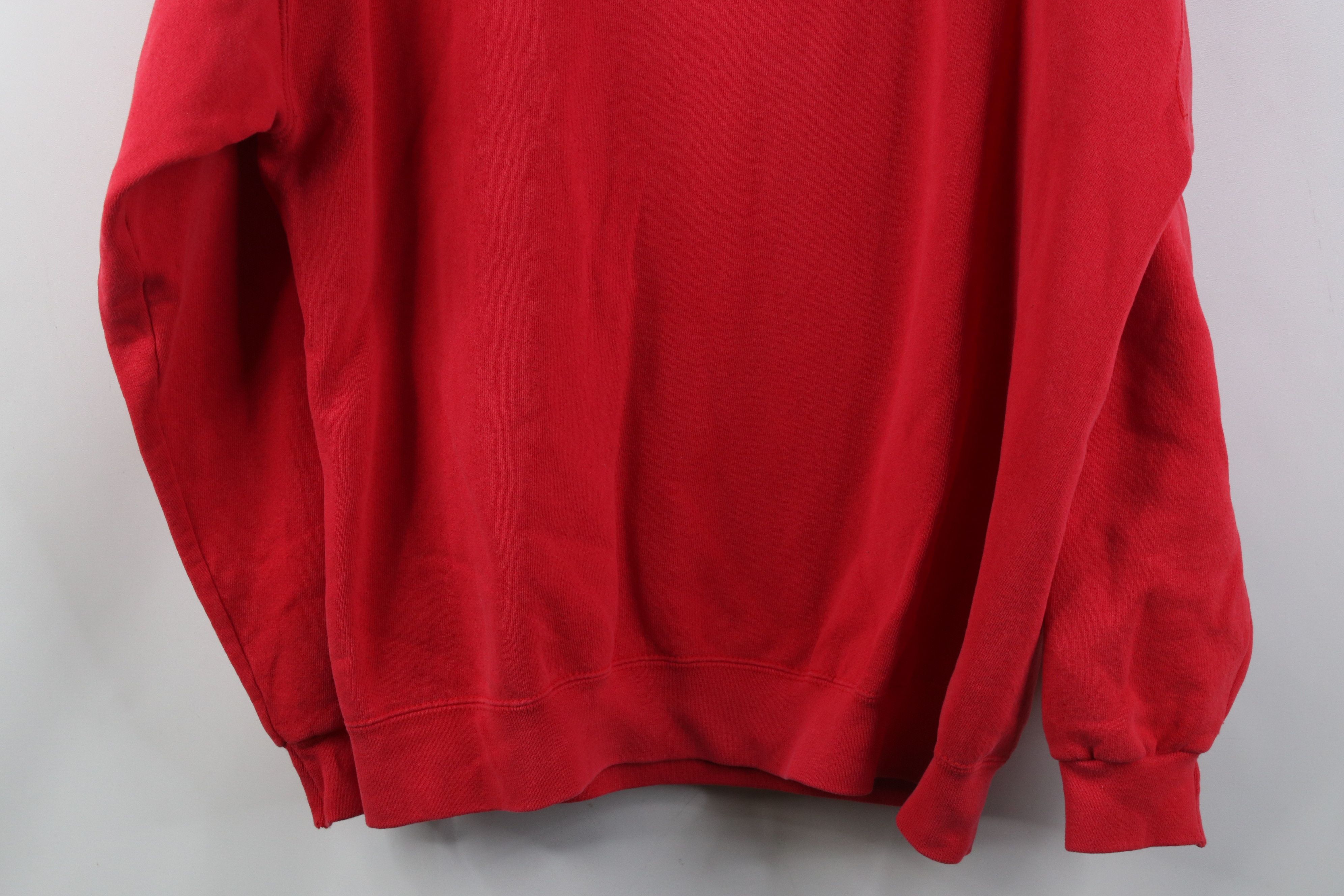 Vintage Vintage 90s Champps Michigan Crewneck Sweatshirt Red USA Size US XL / EU 56 / 4 - 15 Thumbnail