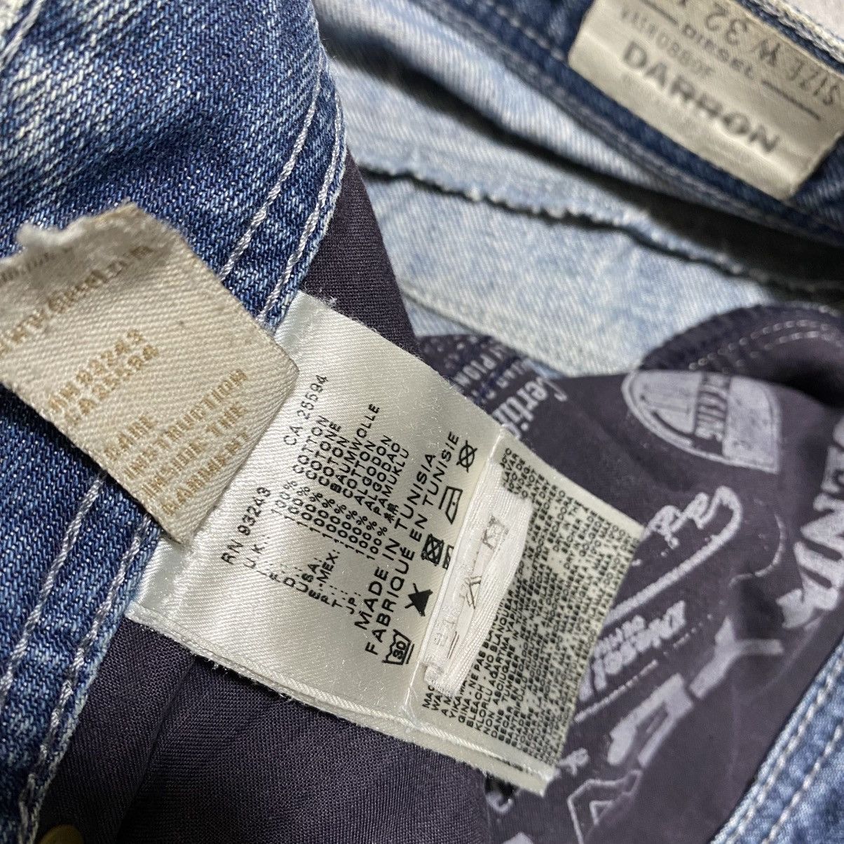 Diesel DIESEL DISTRESSED DARRON REGULAR SLIM TAPERED JEANS Size US 34 / EU 50 - 5 Thumbnail