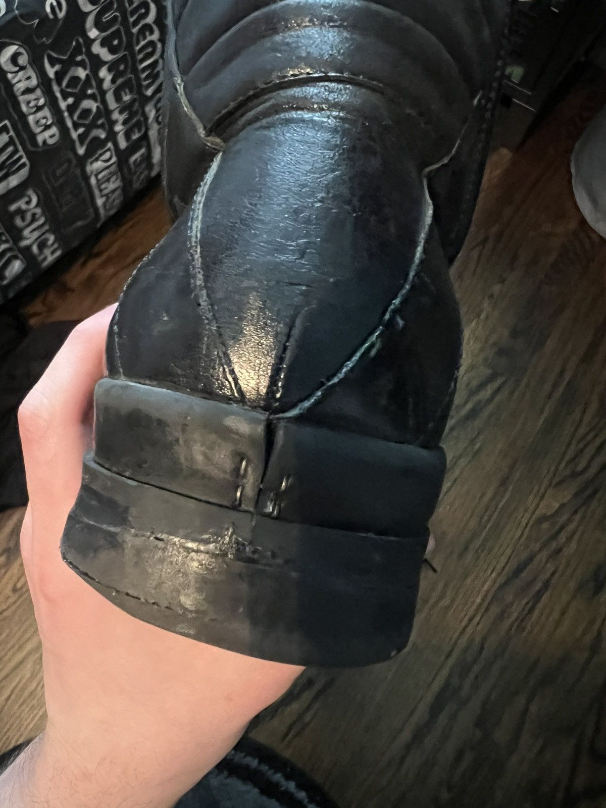 Rick Owens Rick owens ss10 leather hoof dunk Size US 9 / EU 42 - 7 Thumbnail