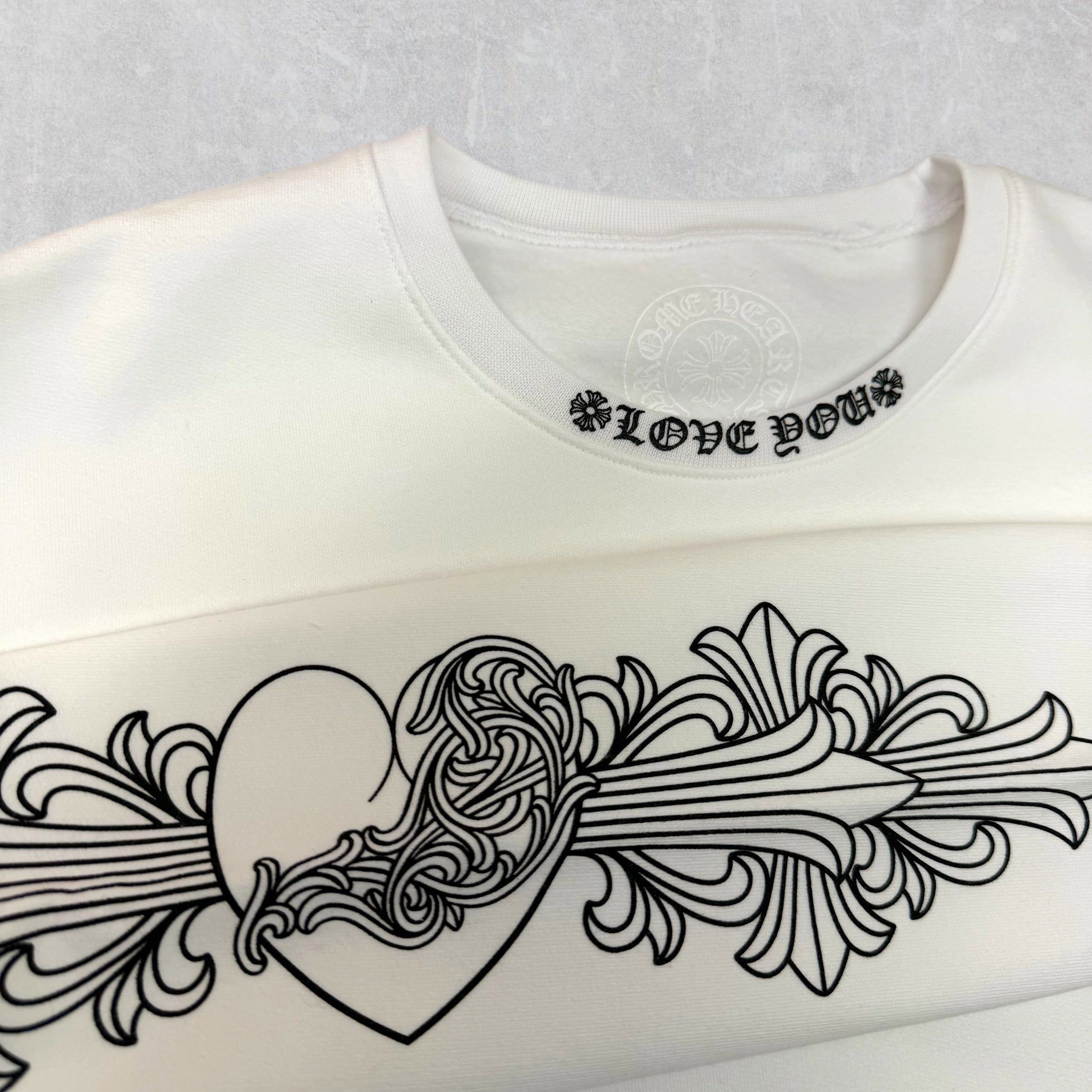 Chrome Hearts Chrome Hearts Love You Floral Crewneck M Size US M / EU 48-50 / 2 - 4 Thumbnail