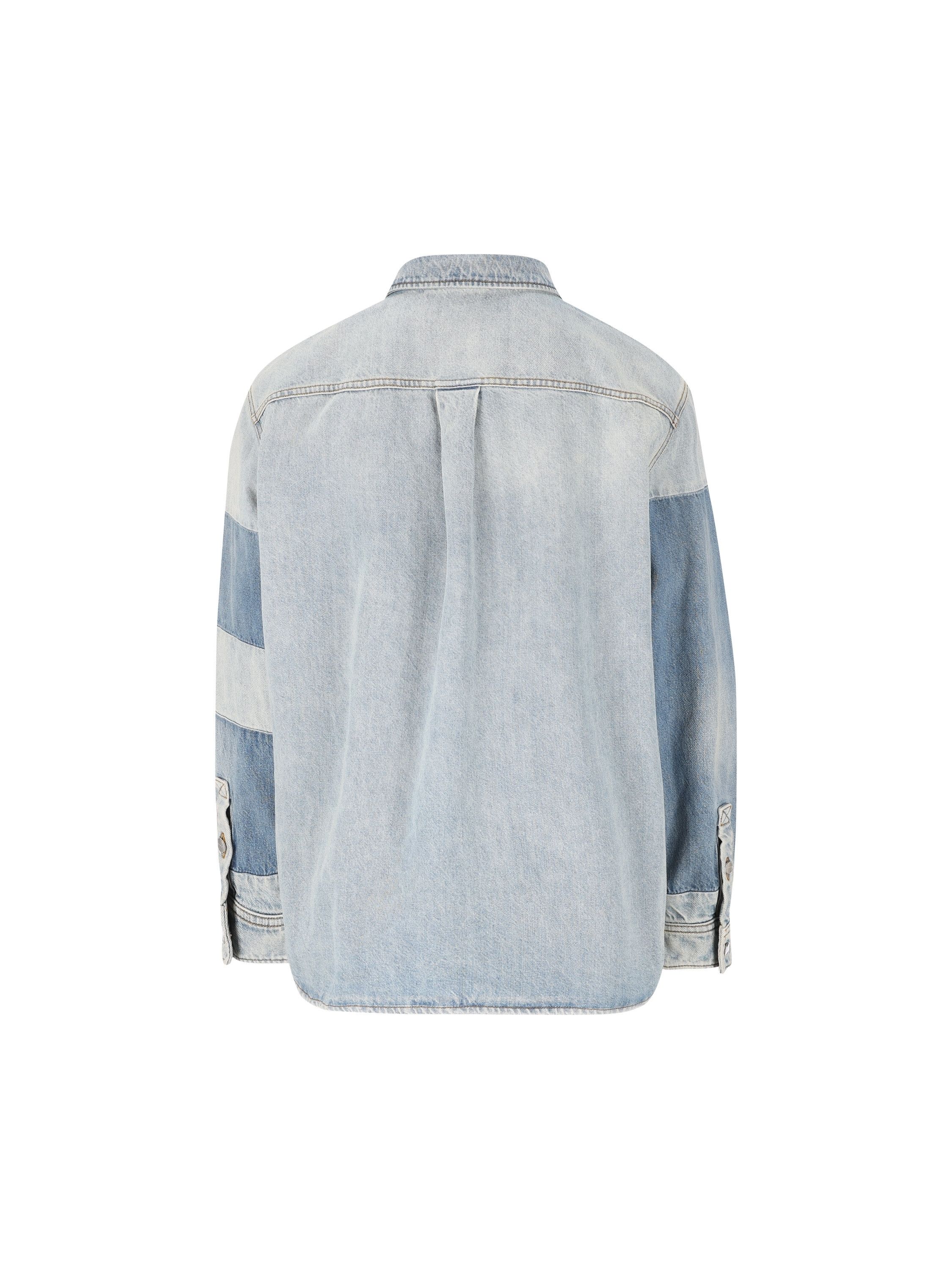 Gucci o1la5ras0426 Cotton Denim Shirt in Blue Size US S / EU 44-46 / 1 - 2 Thumbnail