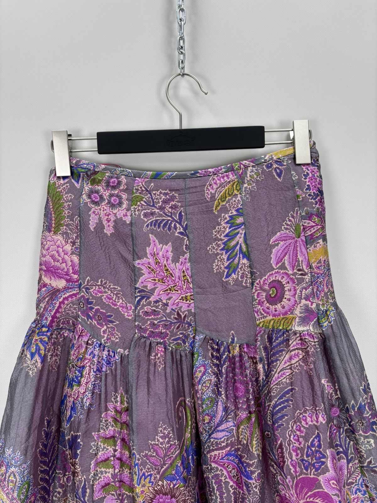 Etro Womens silk skirt ETRO Size 40 Color Multicolor Size 27" / US 4 / IT 40 - 3 Thumbnail