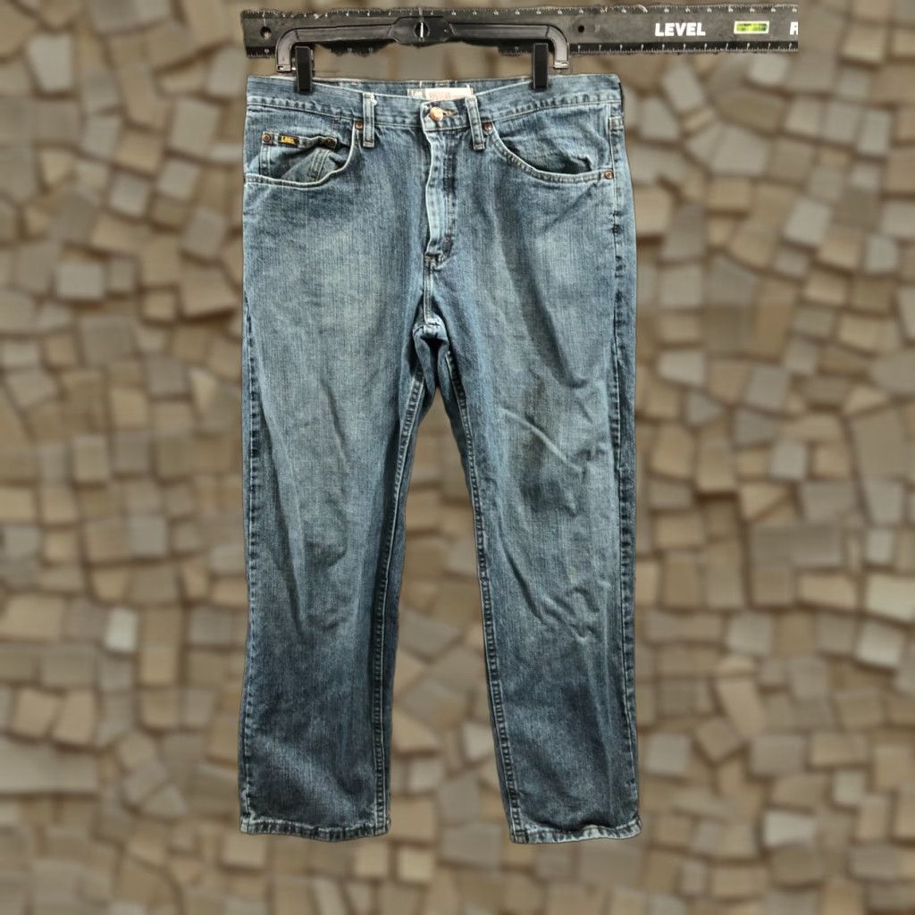 Lee Lee Premium Regular Jeans Size 36x30 Mens Medium Blue Wash 5-Pocket Regular Straight Size US 36 / EU 52 - 1 Thumbnail