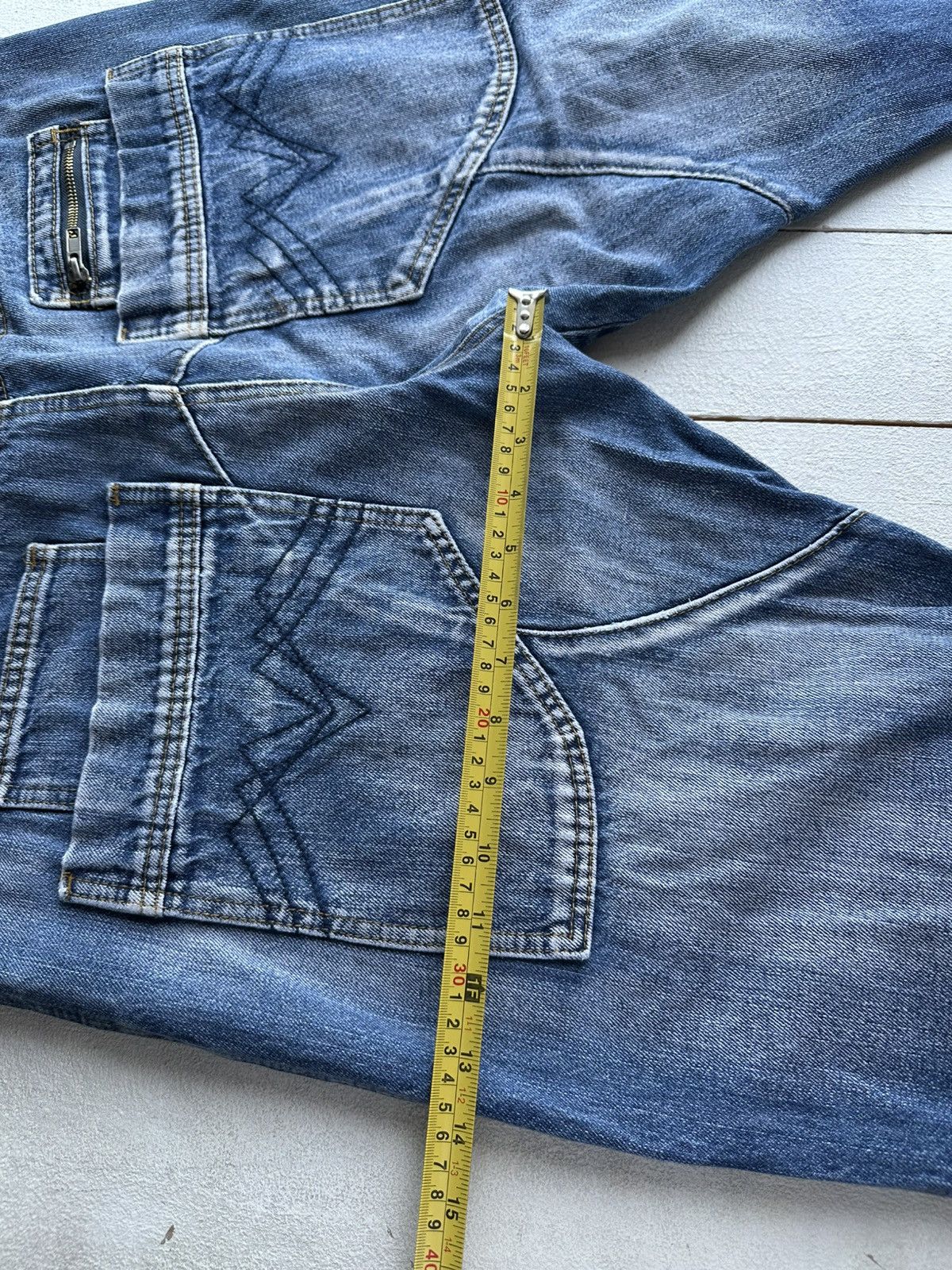 Other 🚨RARE 90s MULTIPOCKET Stone Wash Blue Denim Jeans Mens 34 Size US 38 / EU 54 - 14 Thumbnail